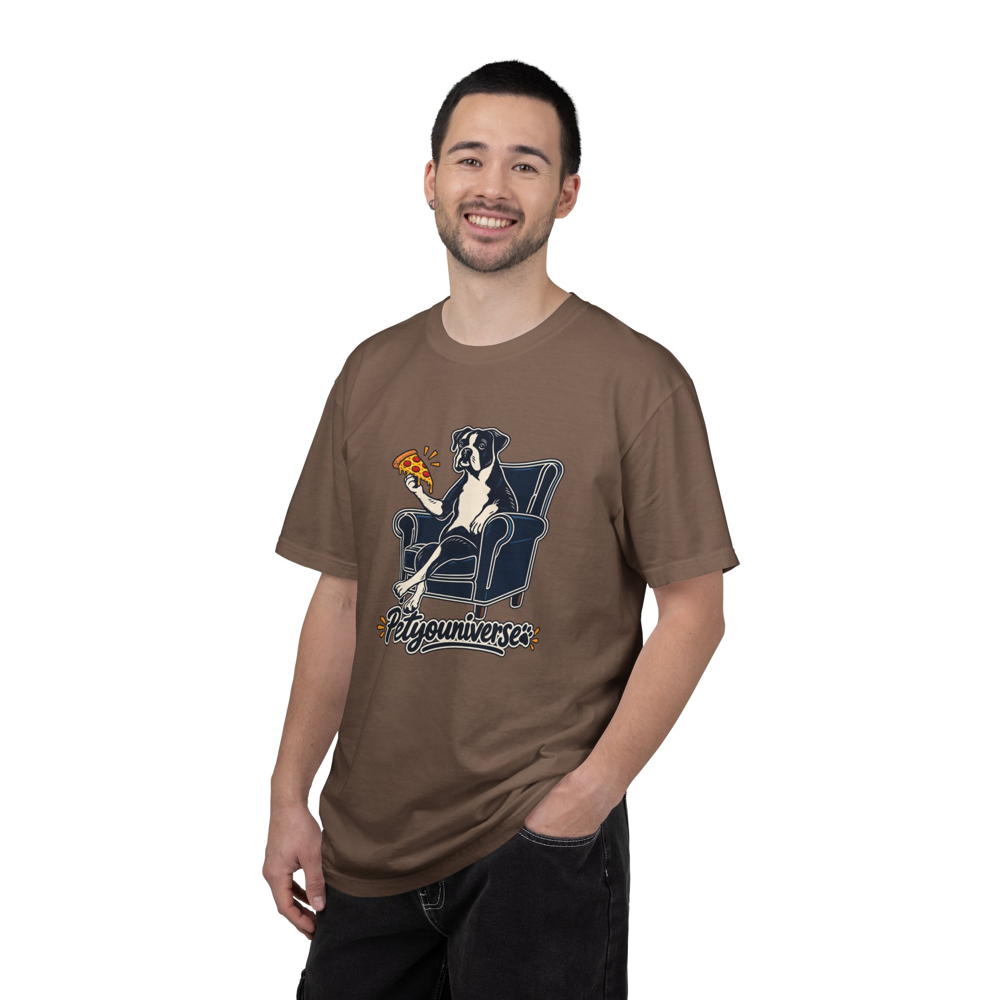 T-Shirt — PetYoUniverse Dog on Armchair with Pizza Graphic - Image 31