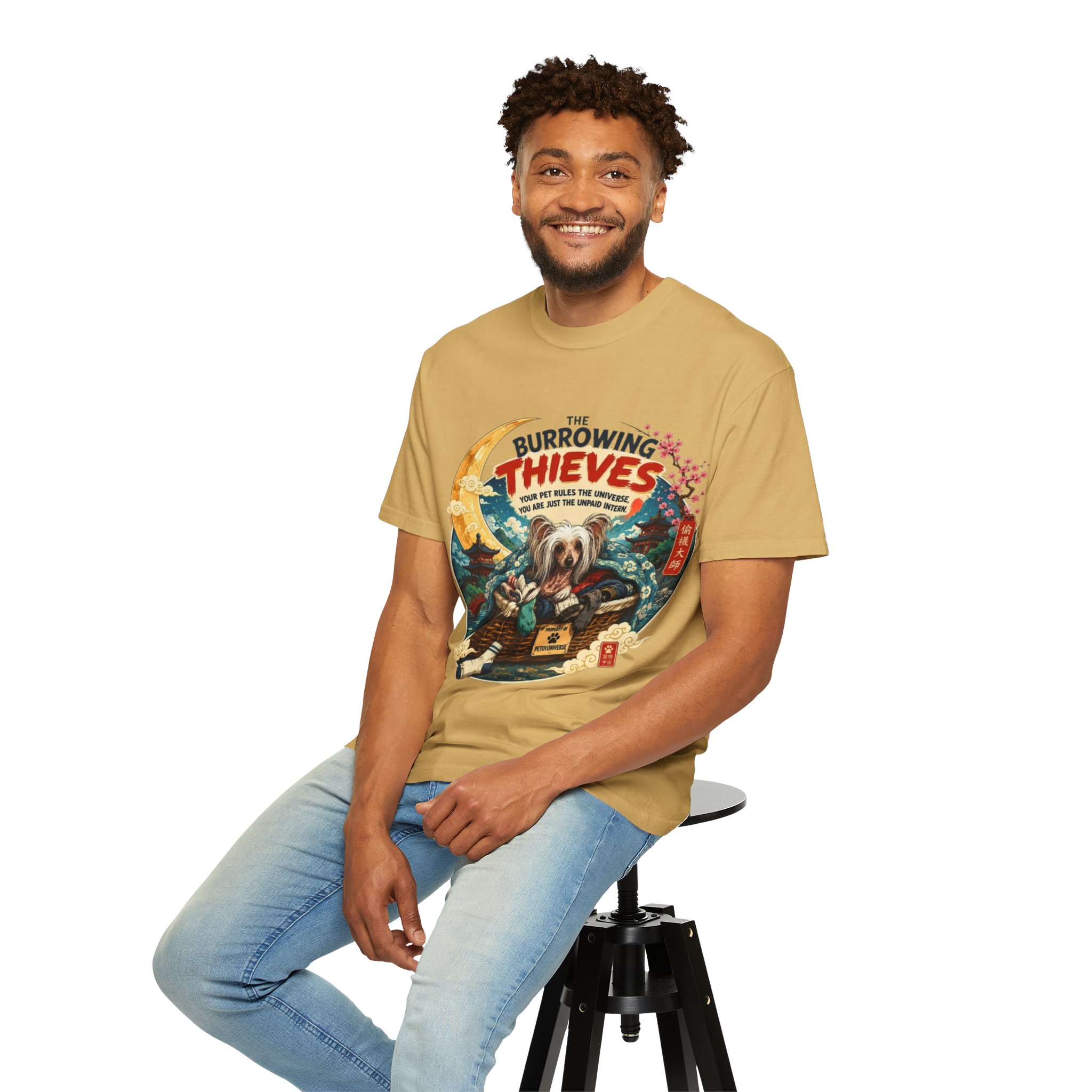 T-Shirt — The Burrowing Thieves Vintage Dog Treasure Chest Graphic Tee - Image 35