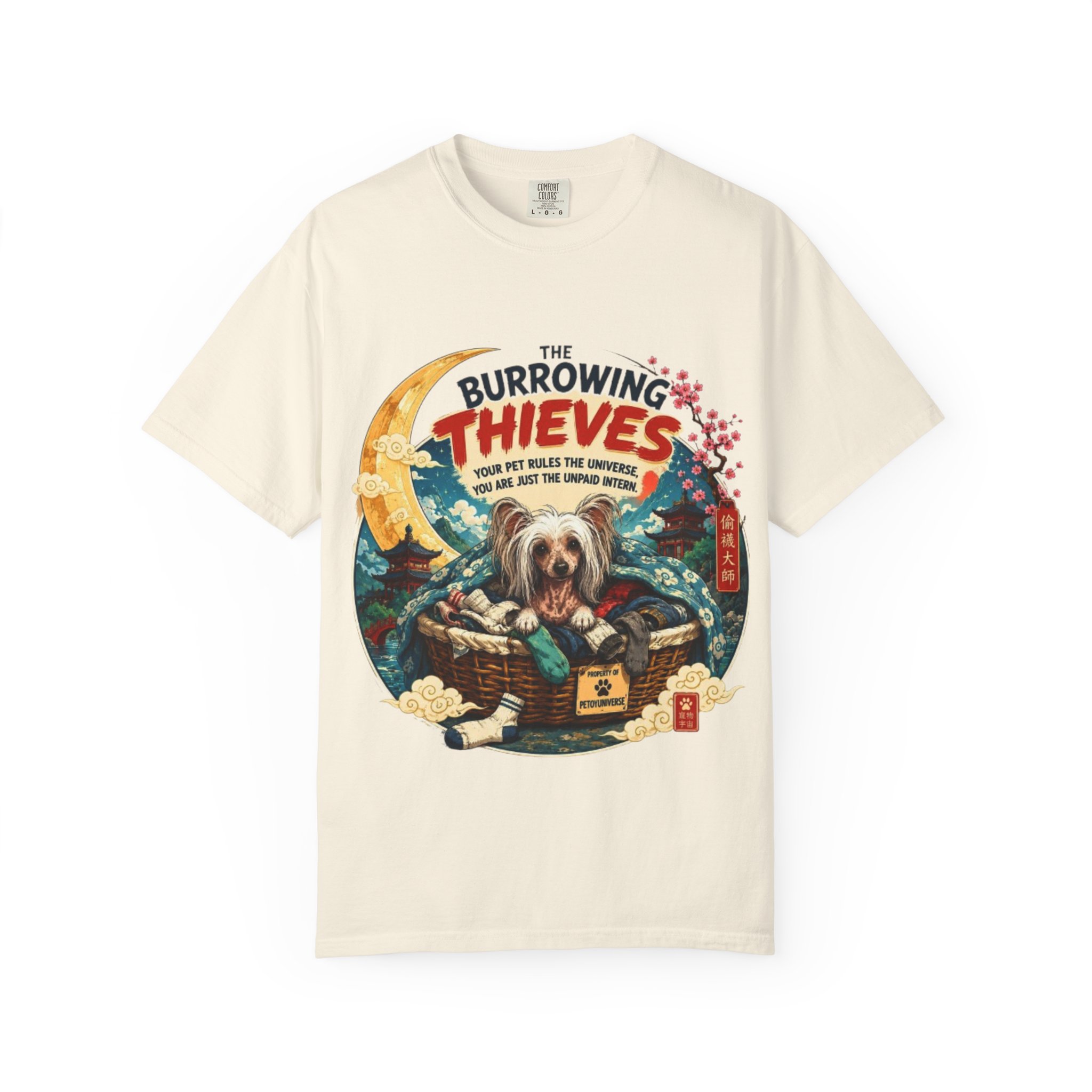 T-Shirt — The Burrowing Thieves Vintage Dog Treasure Chest Graphic Tee - Image 13