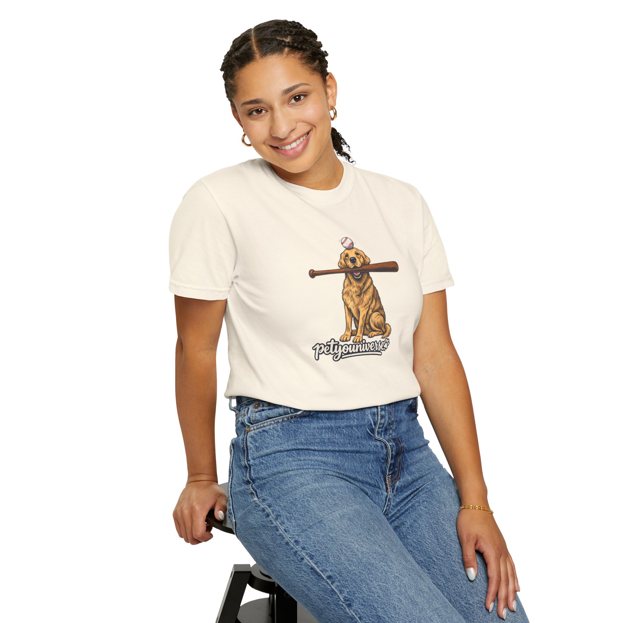 Golden Retriever Baseball Dog T-Shirt — “PetYoUniverse” Vintage Graphic Tee - Image 15