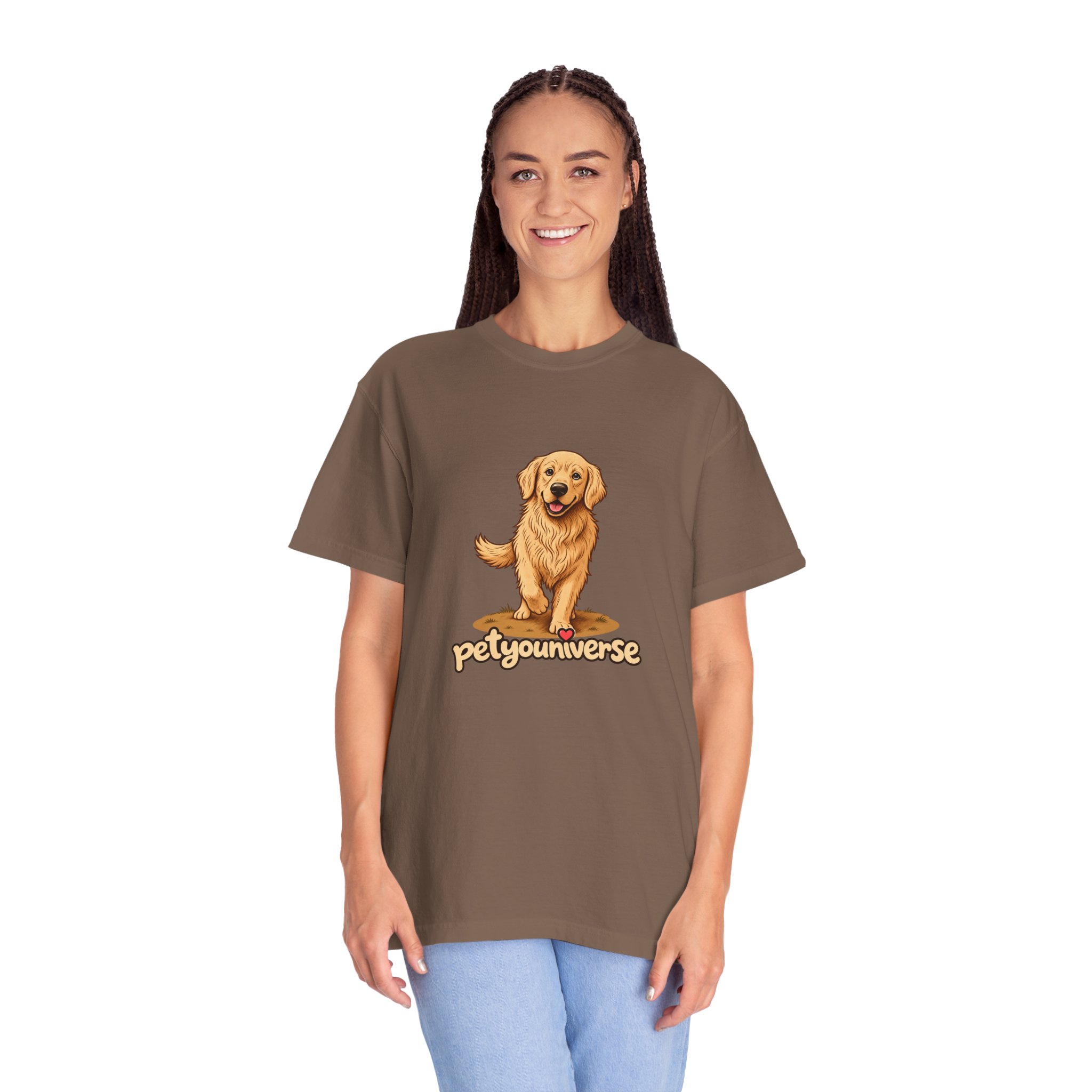 Golden Retriever Graphic T-Shirt — "PetYoUniverse" Cute Dog Tee - Image 50