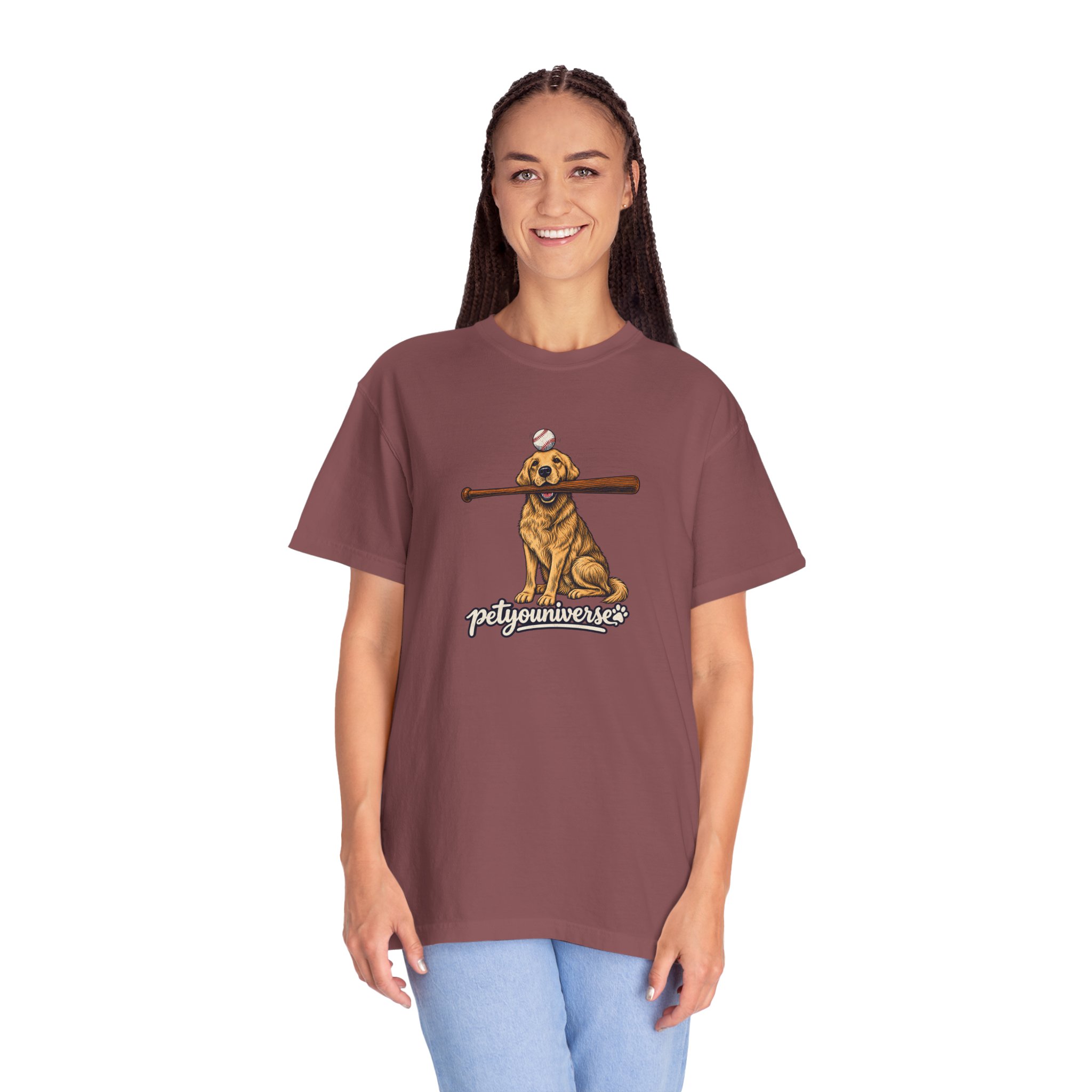 Golden Retriever Baseball Dog T-Shirt — “PetYoUniverse” Vintage Graphic Tee - Image 5