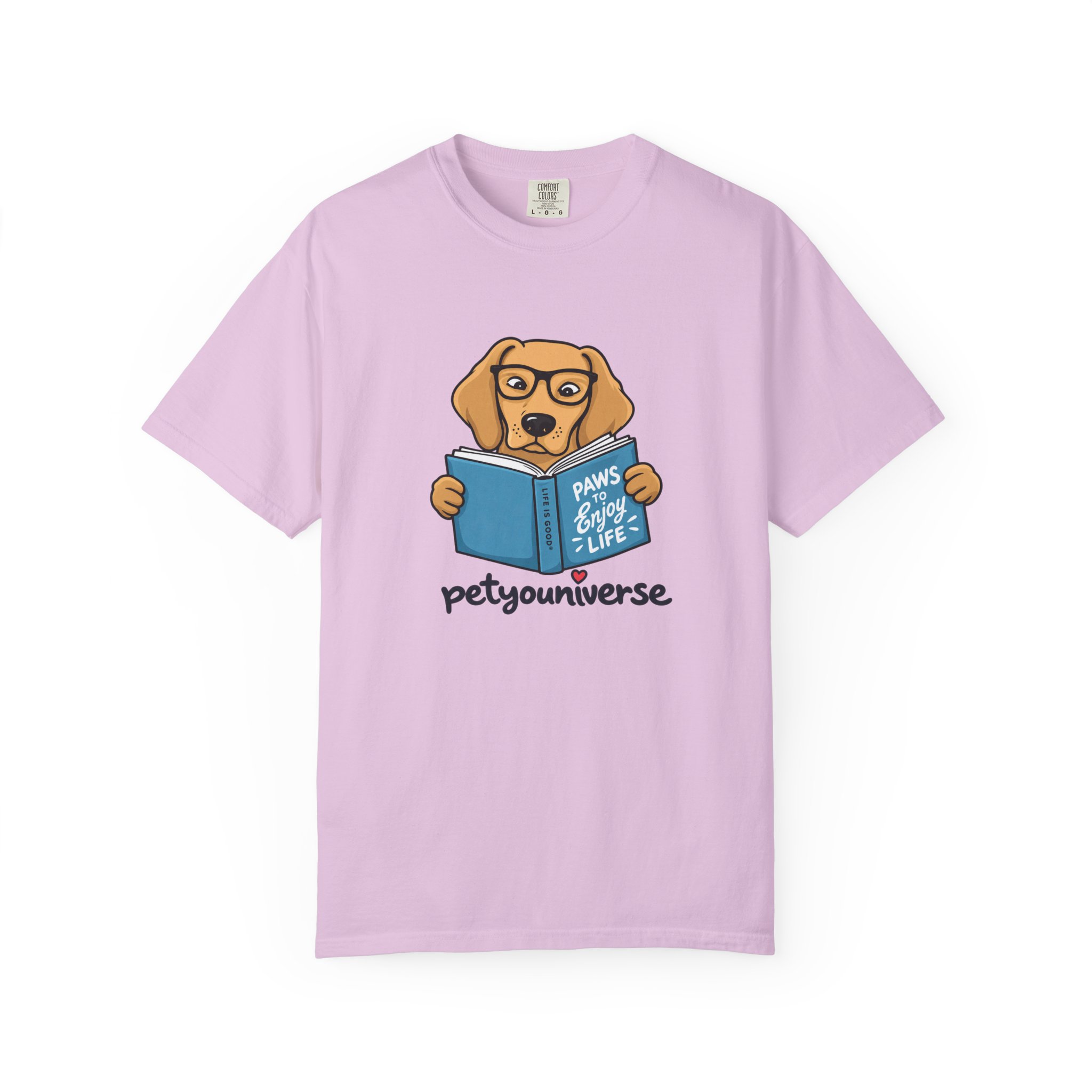 Dog Reading T-Shirt — "Paws & Books" Cute Booklover Pup Tee - Image 64