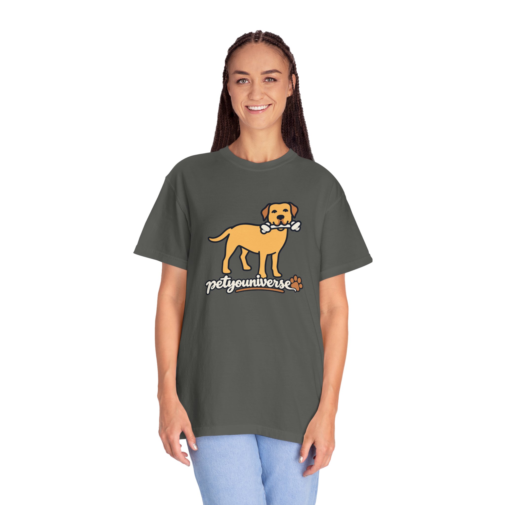 Dog Bone Graphic T-Shirt — "PetYoUniverse" Puppy Tee - Image 50