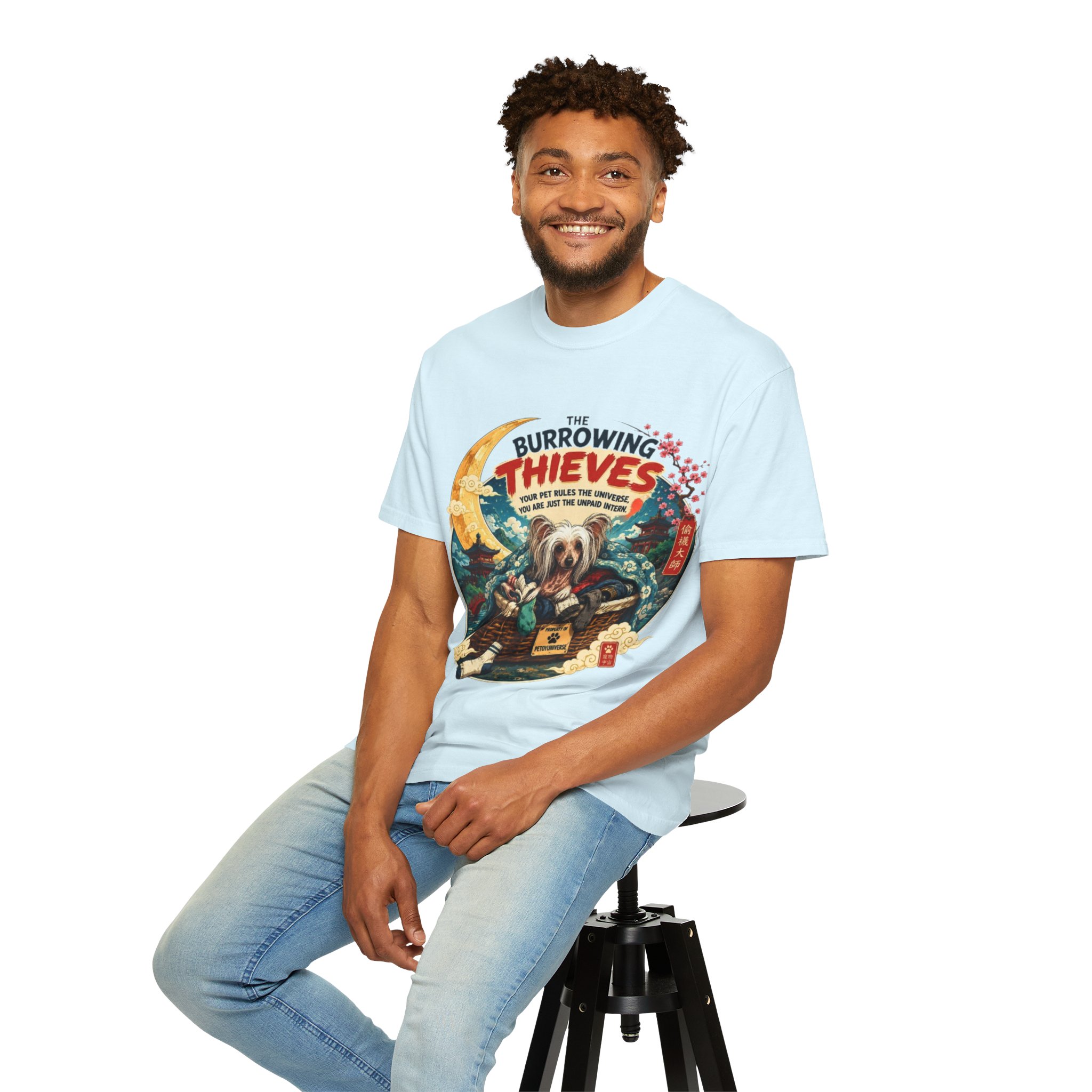 T-Shirt — The Burrowing Thieves Vintage Dog Treasure Chest Graphic Tee - Image 71