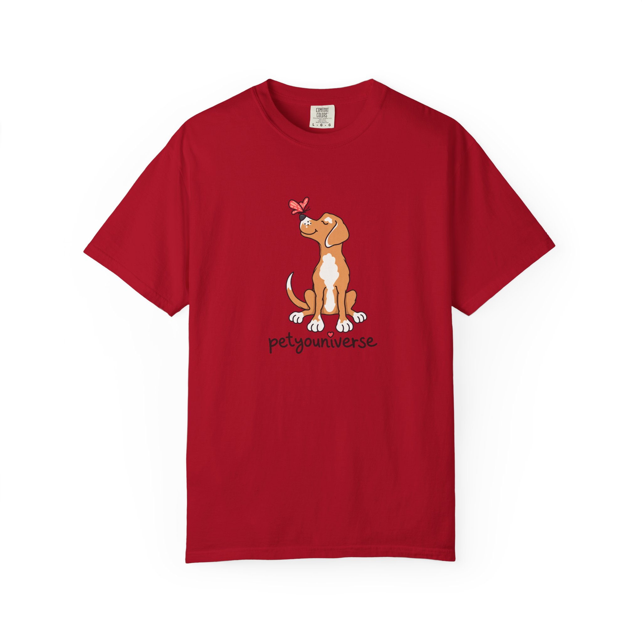 PetYoUniverse Cute Dog & Butterfly T‑Shirt - Image 127