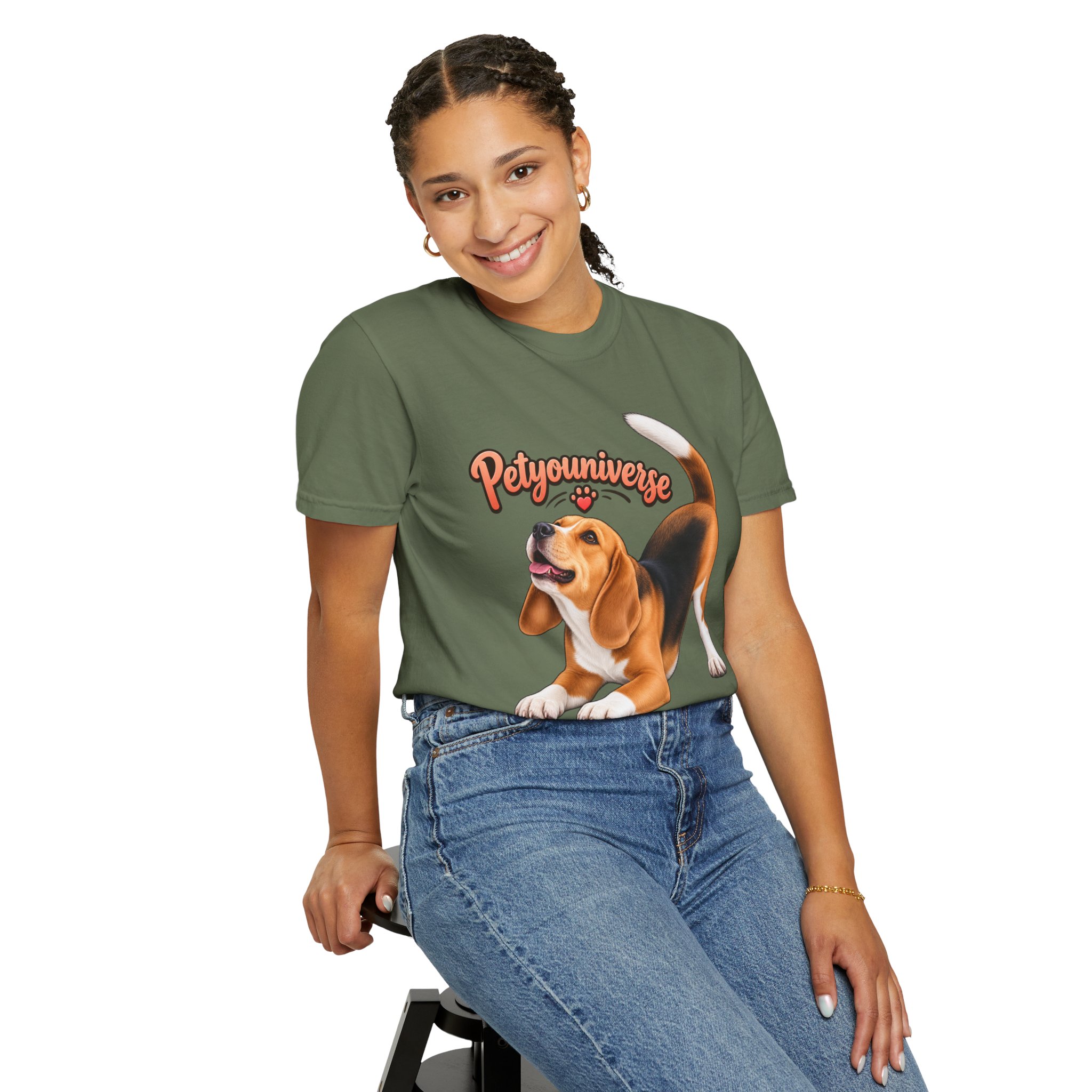 Beagle Playtime T-Shirt — "PetYoUniverse" Graphic Tee for Dog Lovers - Image 51