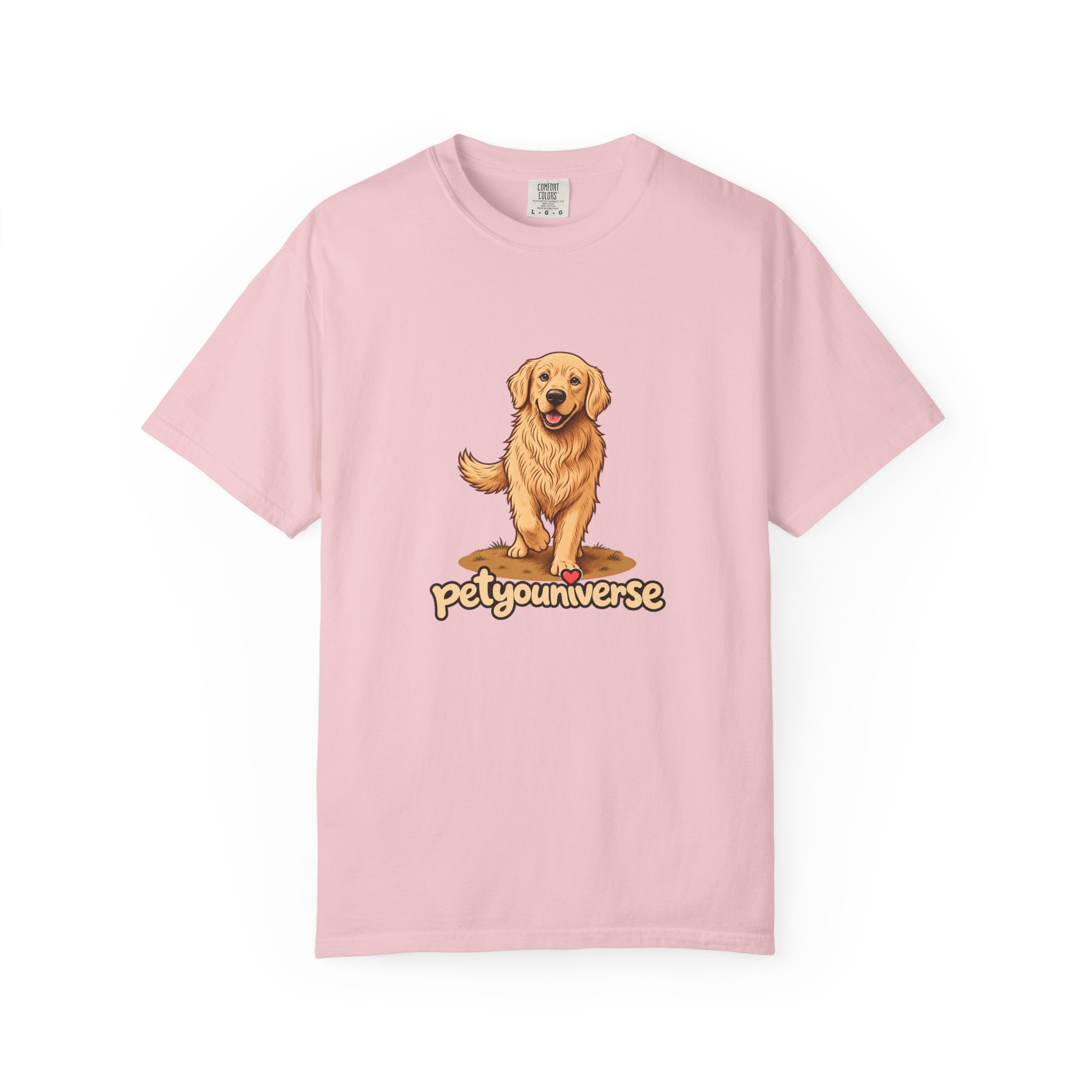 Golden Retriever Graphic T-Shirt — "PetYoUniverse" Cute Dog Tee - Image 109