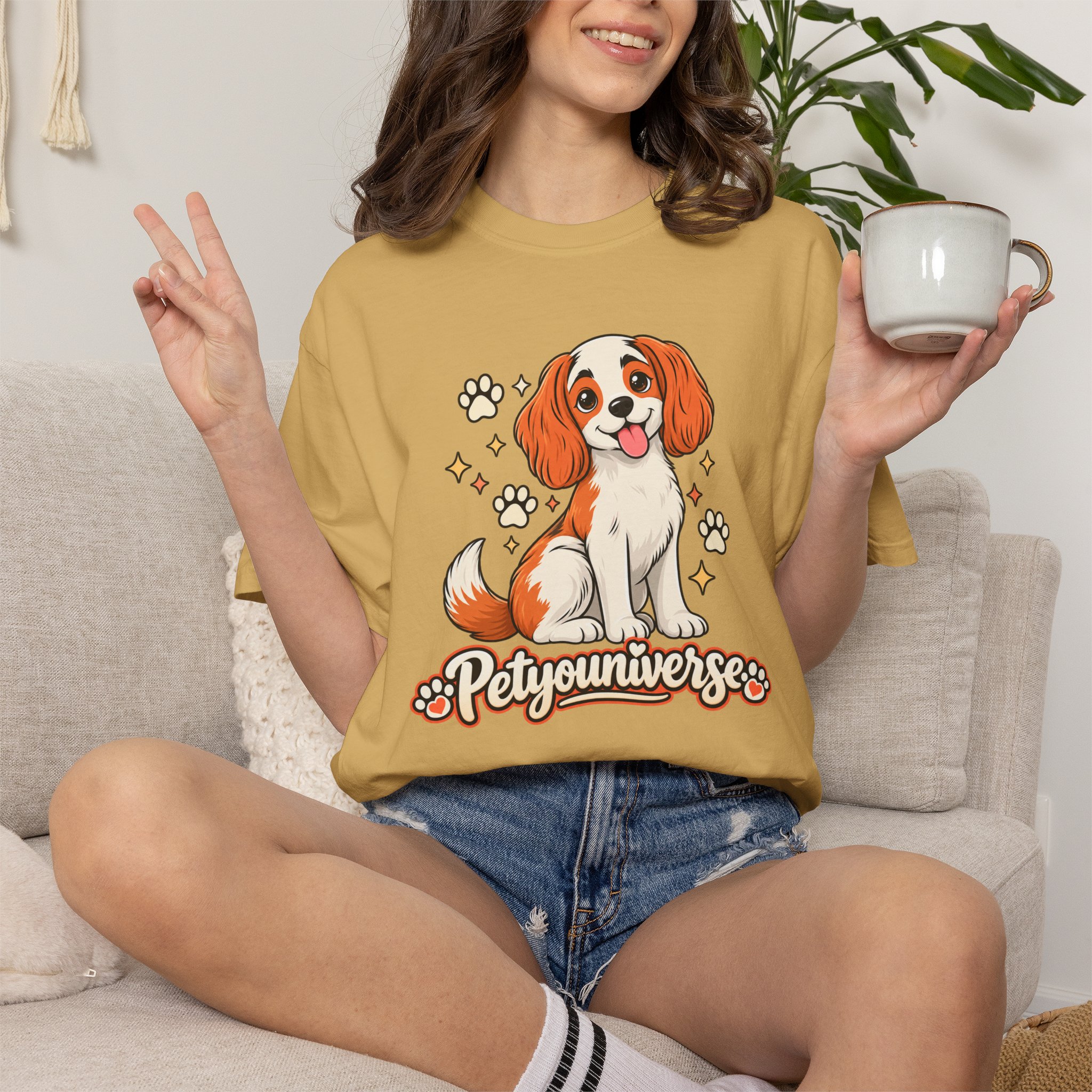 Cavalier King Charles Dog T-Shirt — "PetYoUniverse" Cute Puppy Graphic Tee - Image 21