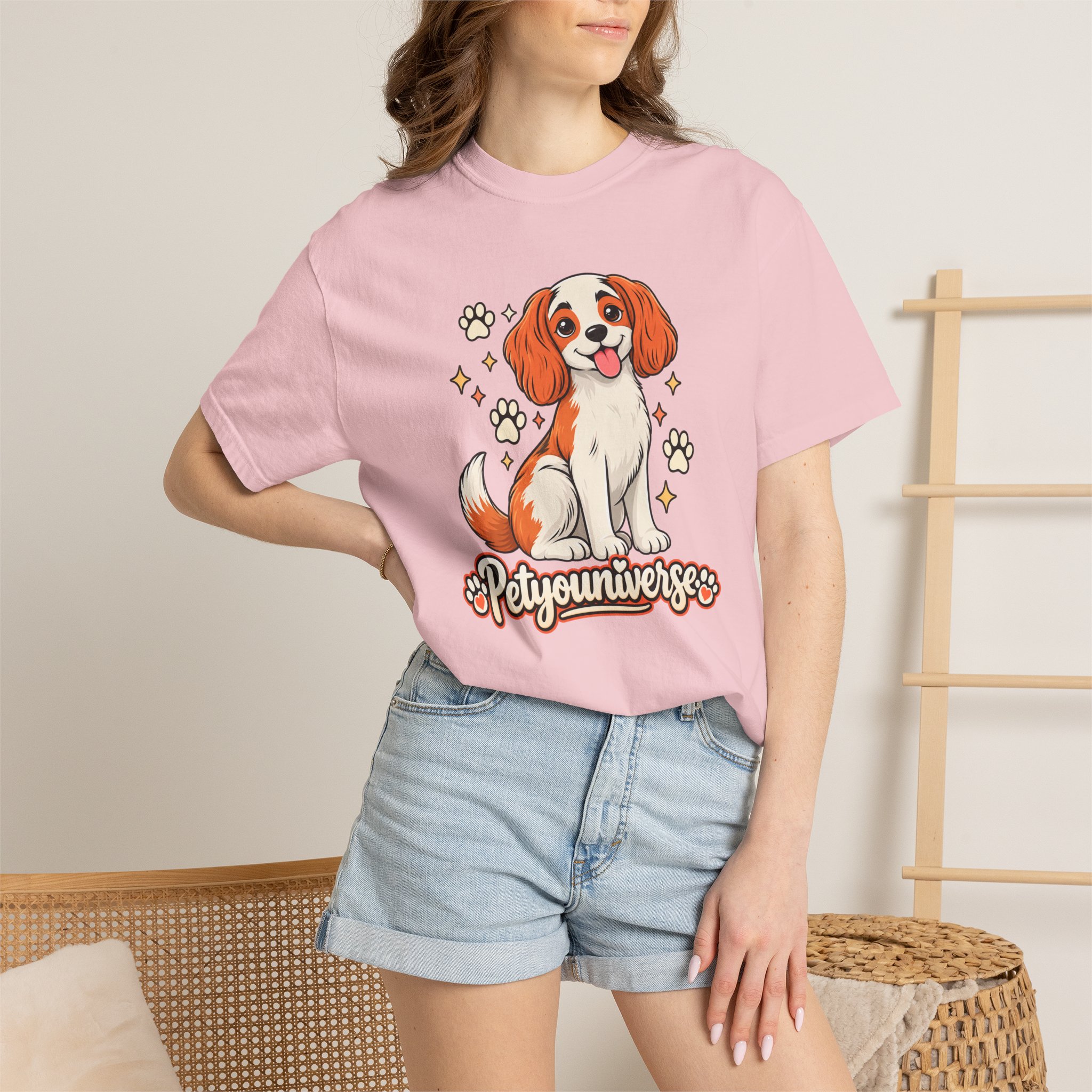 Cavalier King Charles Dog T-Shirt — "PetYoUniverse" Cute Puppy Graphic Tee - Image 119