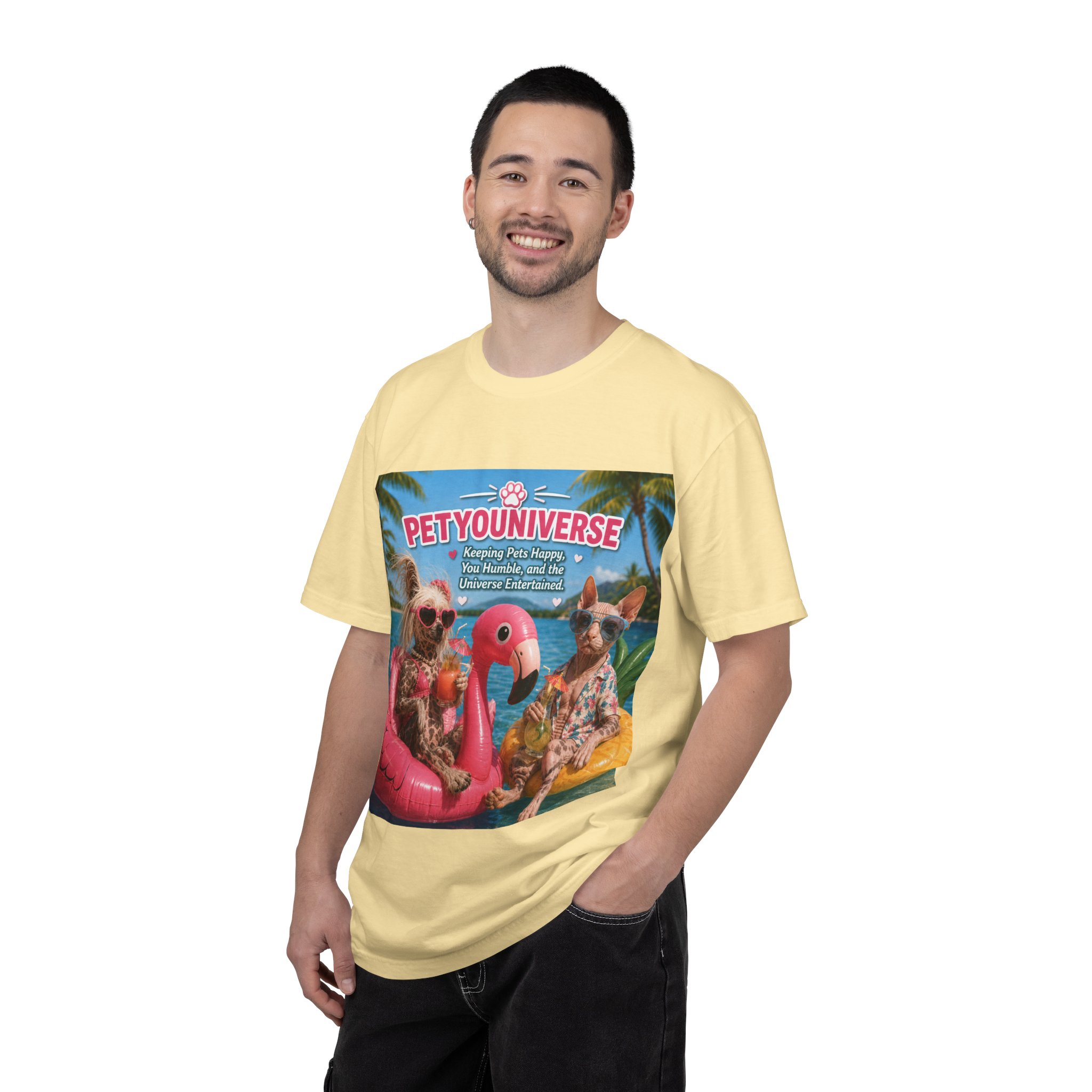 T-Shirt — "Petyouniverse" Summer Dog Vacation Graphic Tee - Image 27