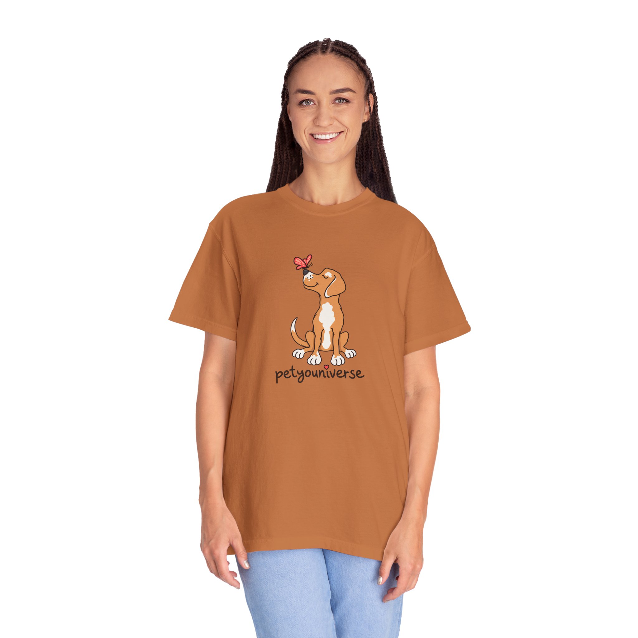 PetYoUniverse Cute Dog & Butterfly T‑Shirt - Image 14