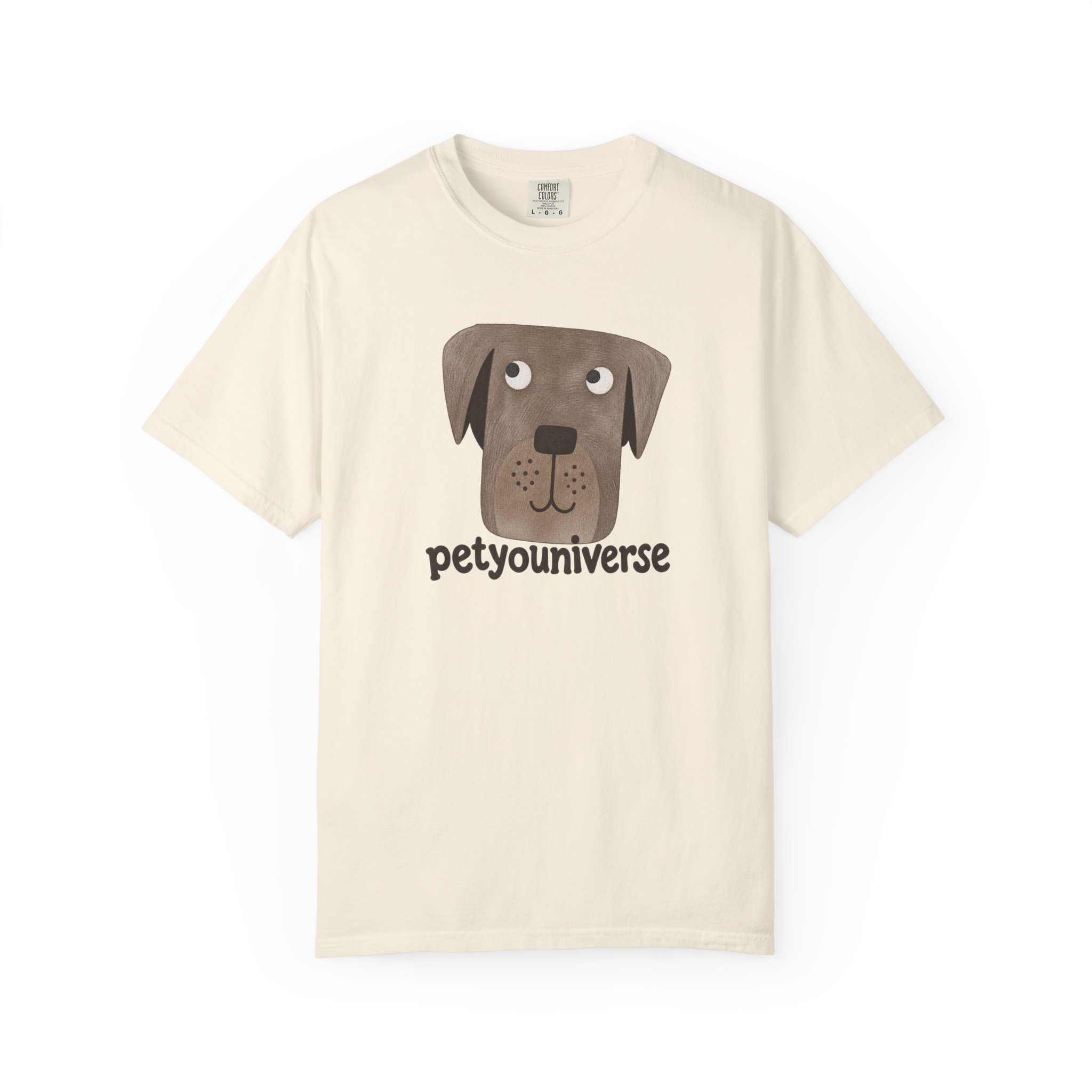 Dog Face Graphic T‑Shirt — "petyouniverse" Cute Pet Logo Tee - Image 10