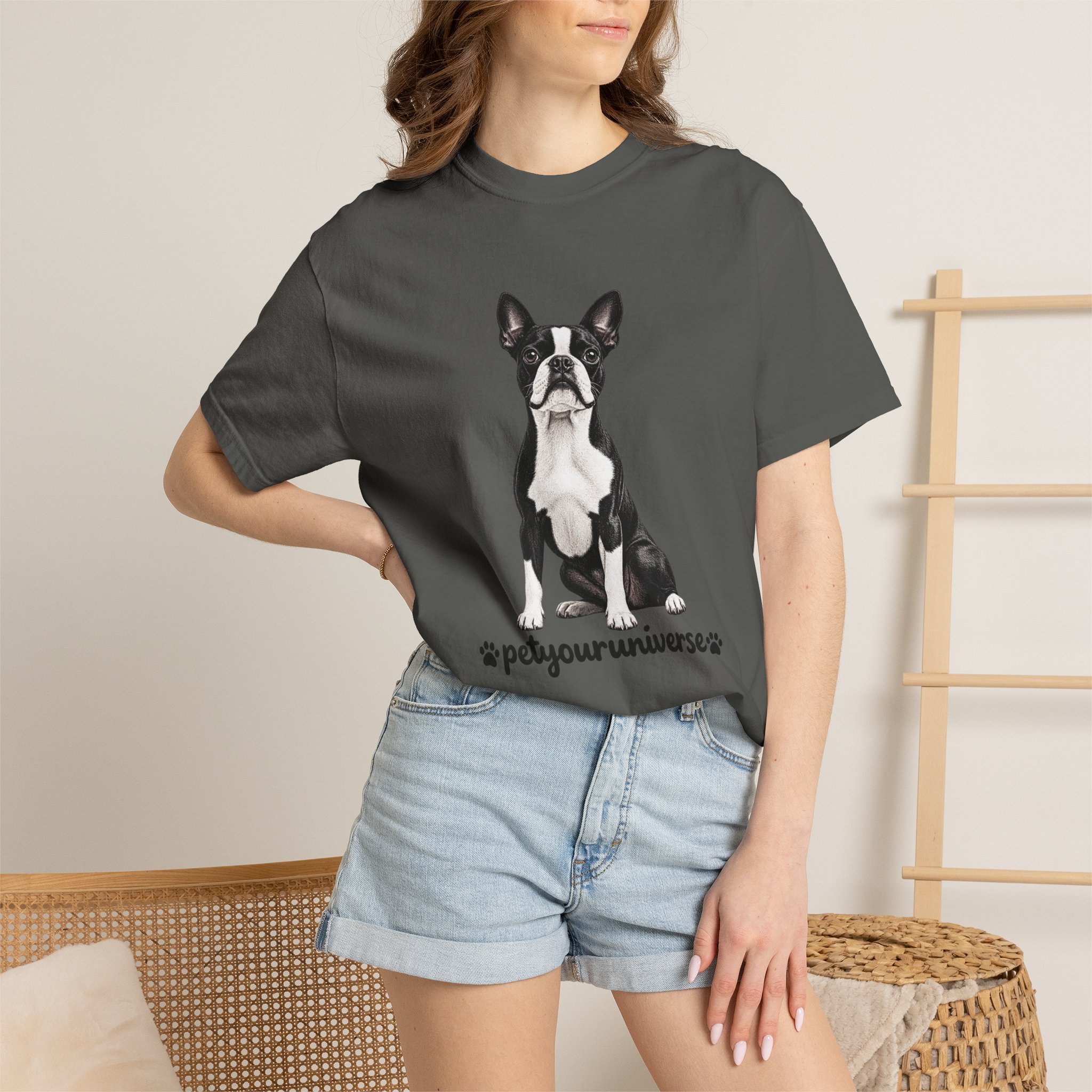 Boston Terrier Graphic T-Shirt — "PetYoUniverse" Dog Lover Tee - Image 29
