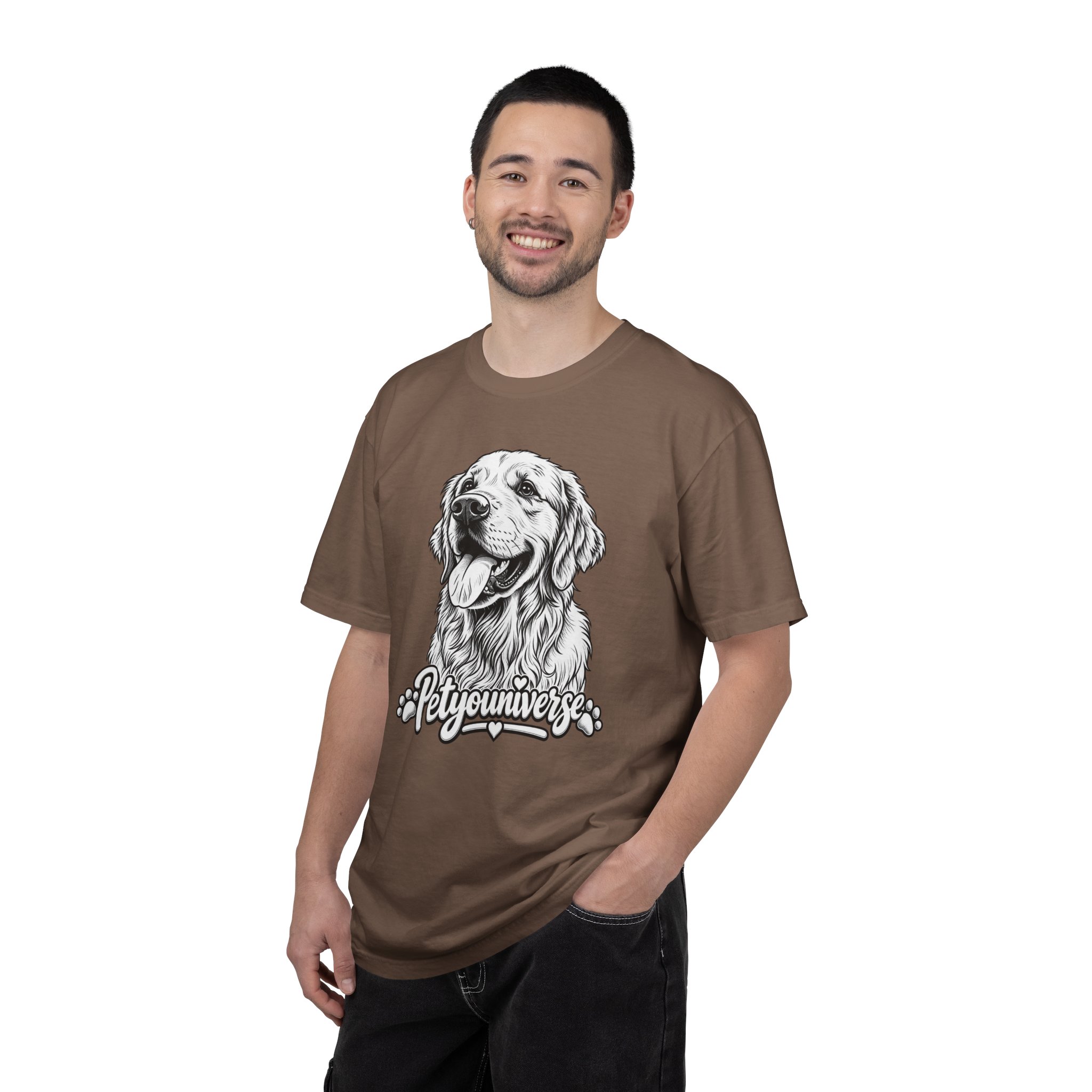 PetYoUniverse Golden Retriever Graphic T-Shirt — Cute Dog Portrait Tee - Image 31