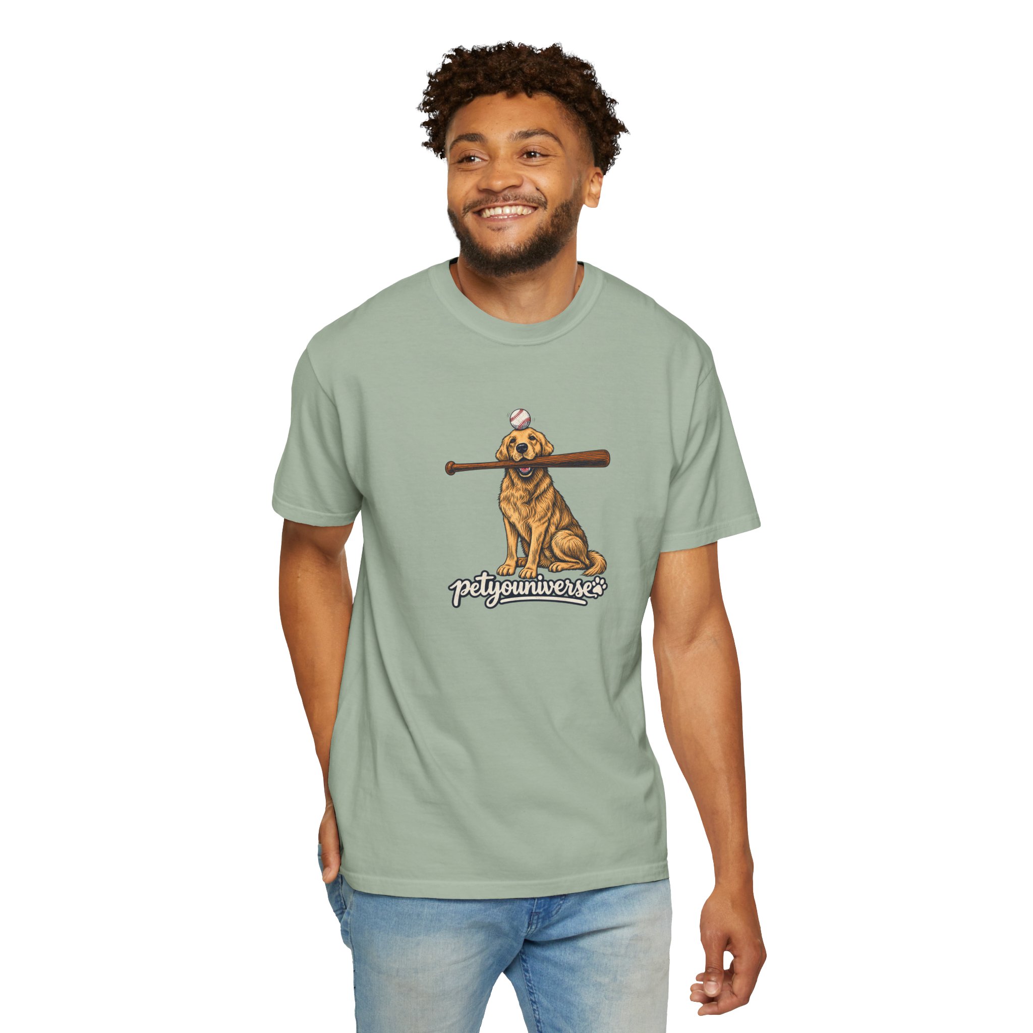 Golden Retriever Baseball Dog T-Shirt — “PetYoUniverse” Vintage Graphic Tee - Image 97