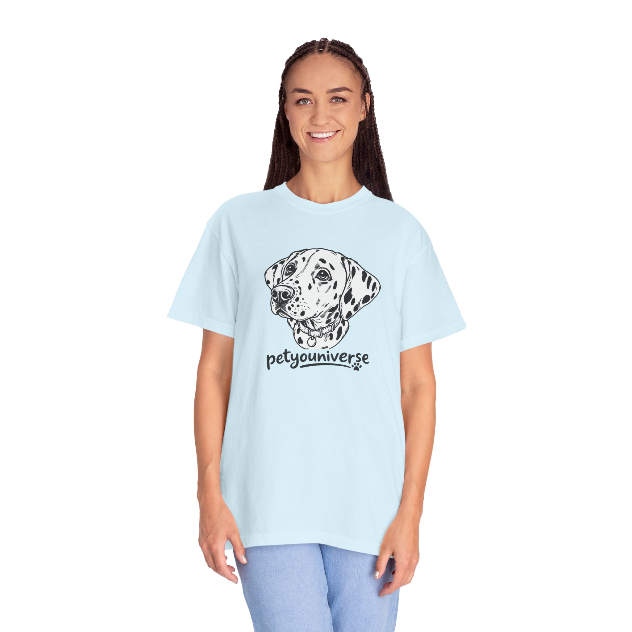 Dalmatian Portrait T-Shirt — "PetYoUniverse" Graphic Tee - Image 86