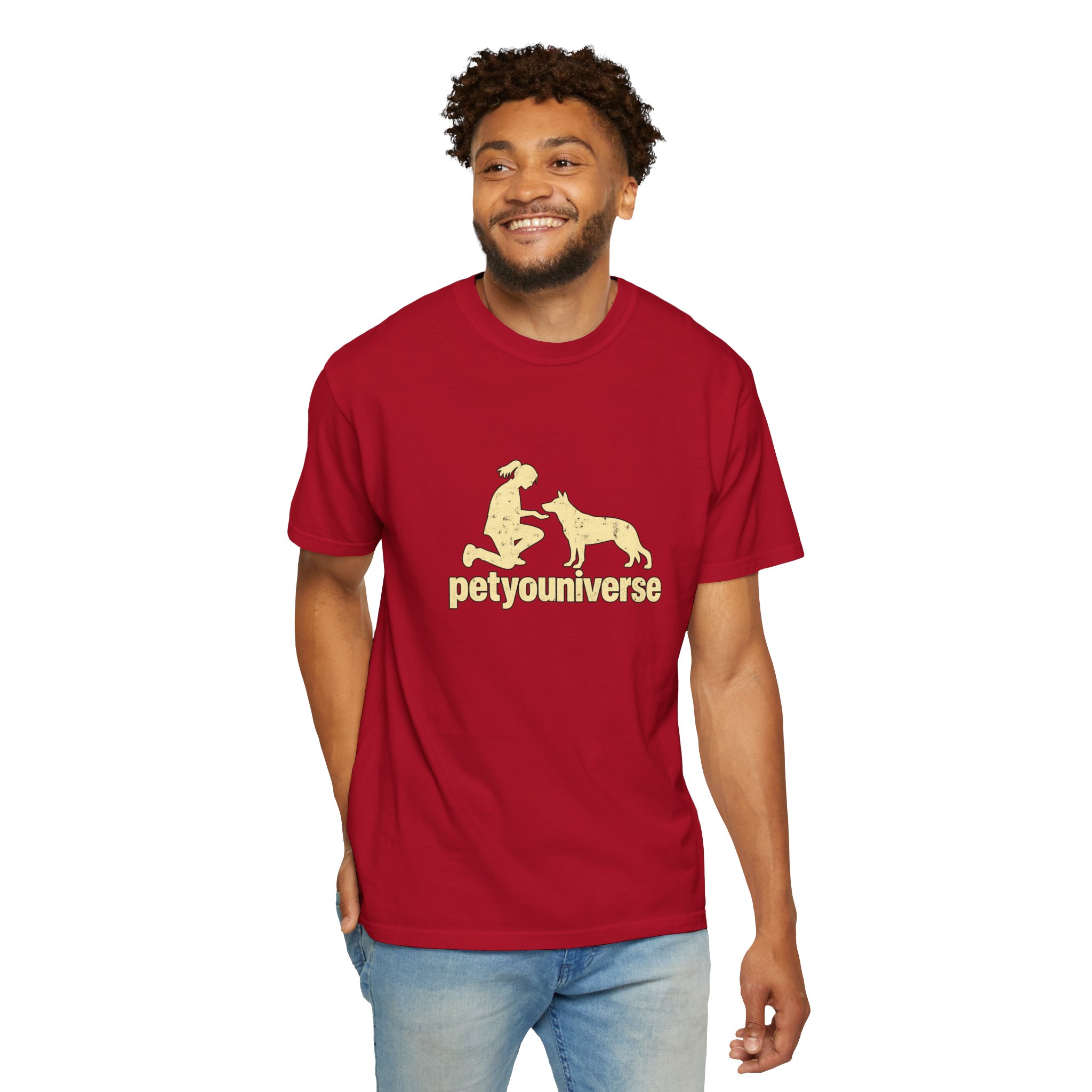 PetYoUniverse Dog Lover T-Shirt — Retro Paw & Pet Silhouette Tee - Image 142