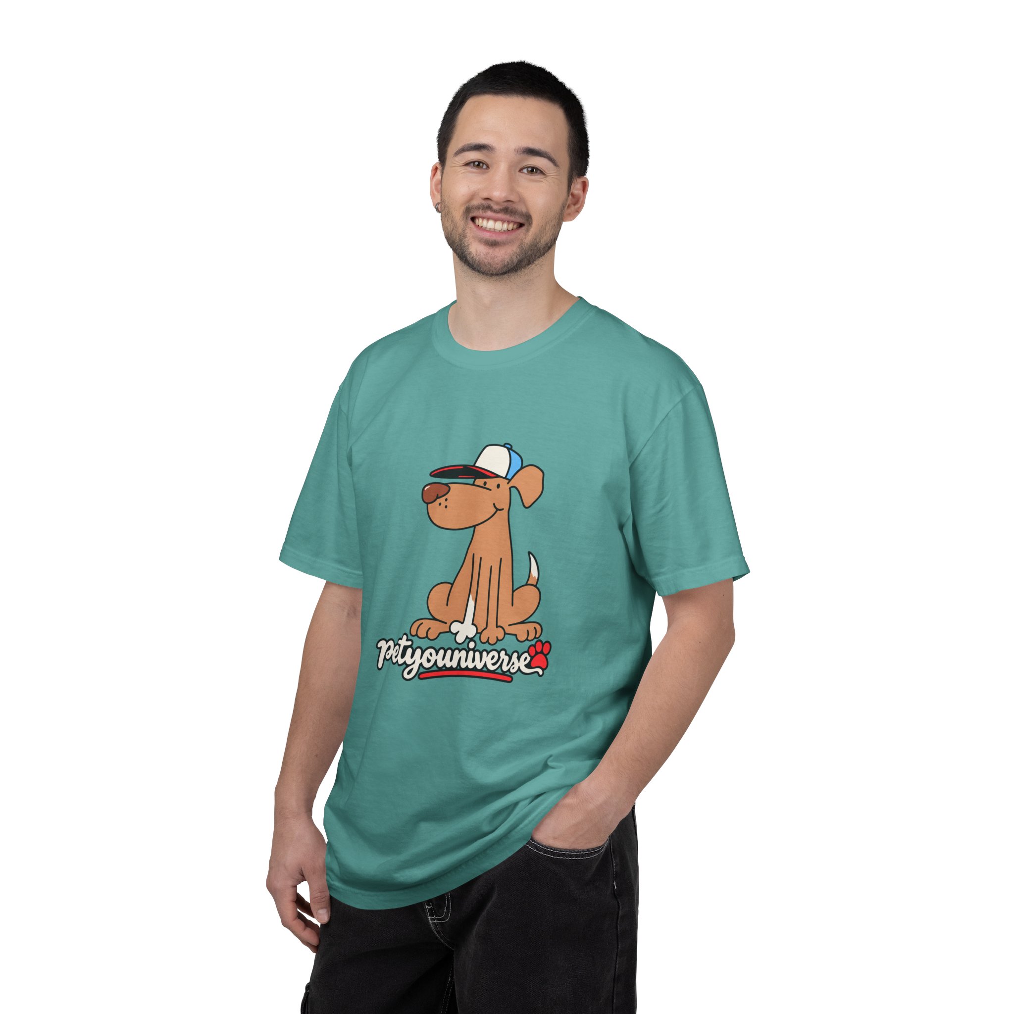 Dog Cartoon Tee — "PetYoUniverse" Puppy Graphic T-Shirt - Image 94