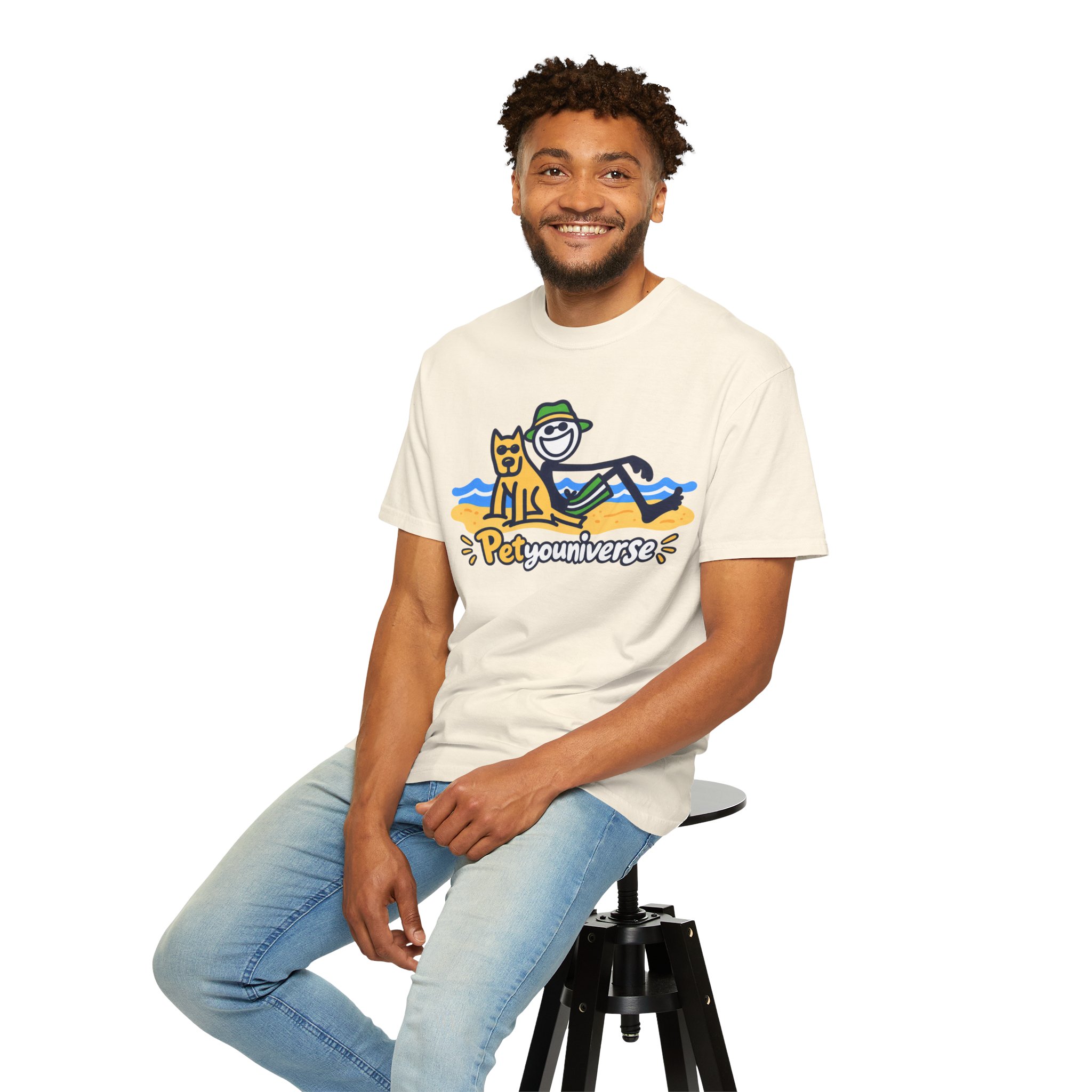 PetYouUniverse Beach Tee — Cute Dog & Owner Graphic T-Shirt - Image 7