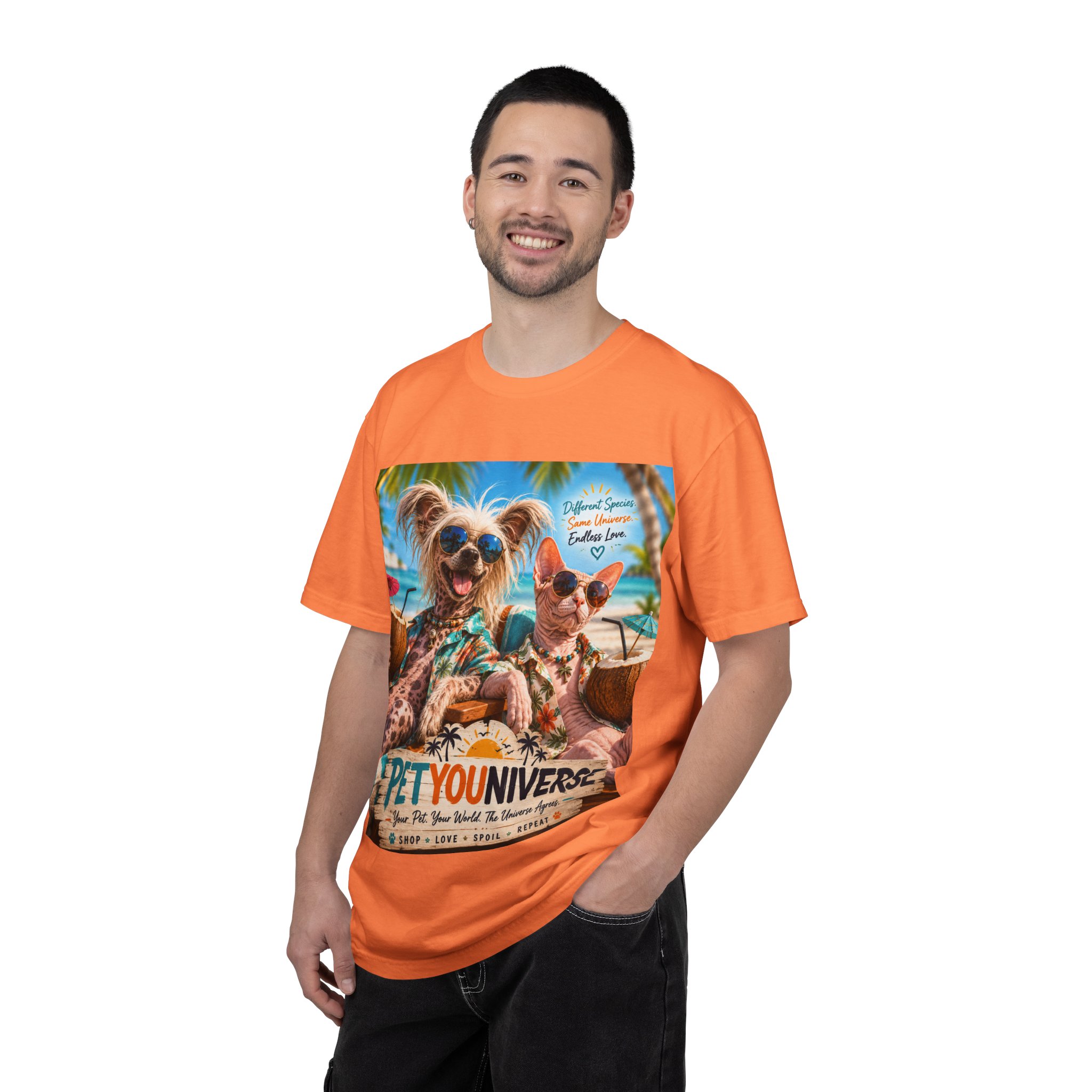 PetYoUniverse Beach Dogs T-Shirt — Tropical Pet Vacation Graphic Tee - Image 10