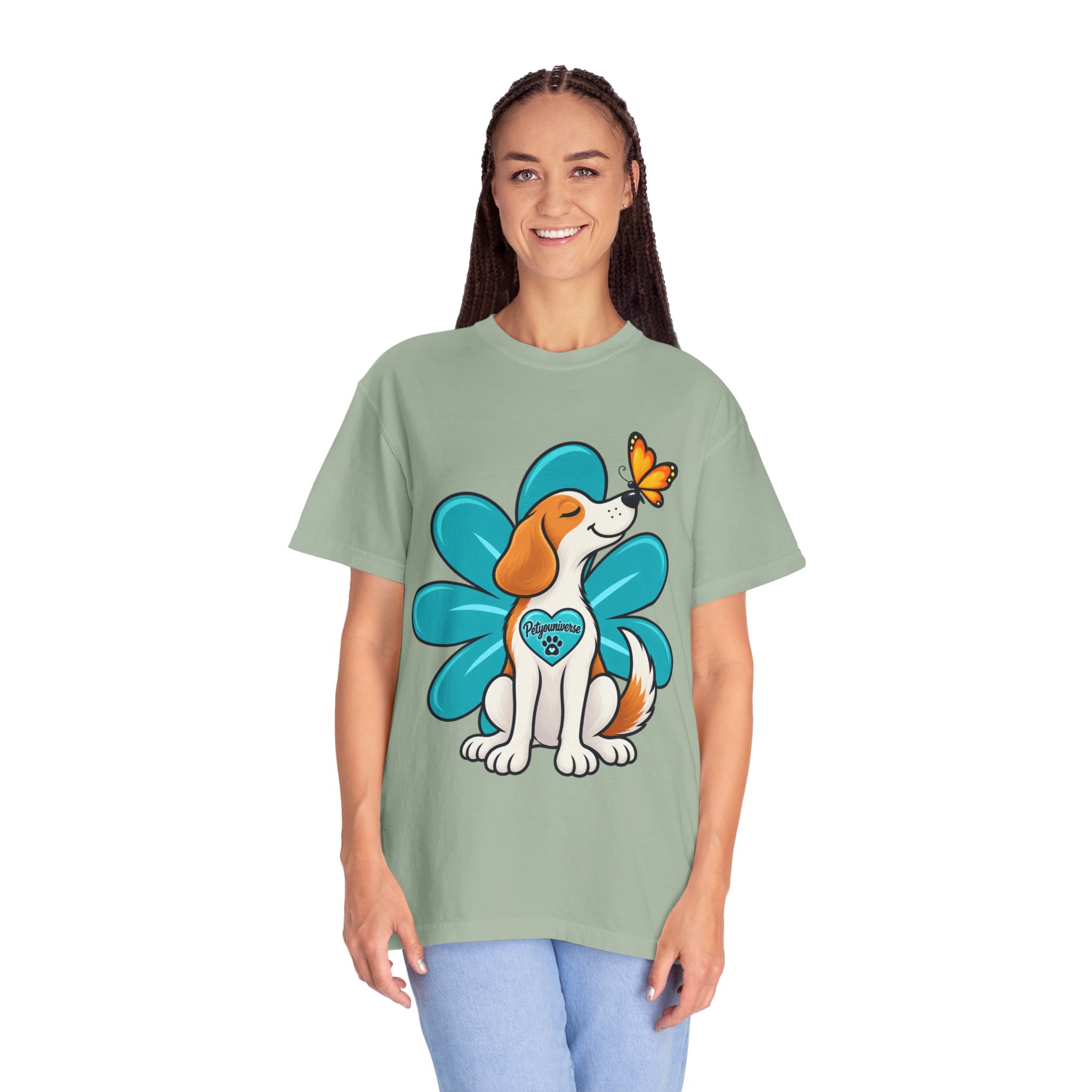 Beagle & Butterfly Graphic T-Shirt - Image 74