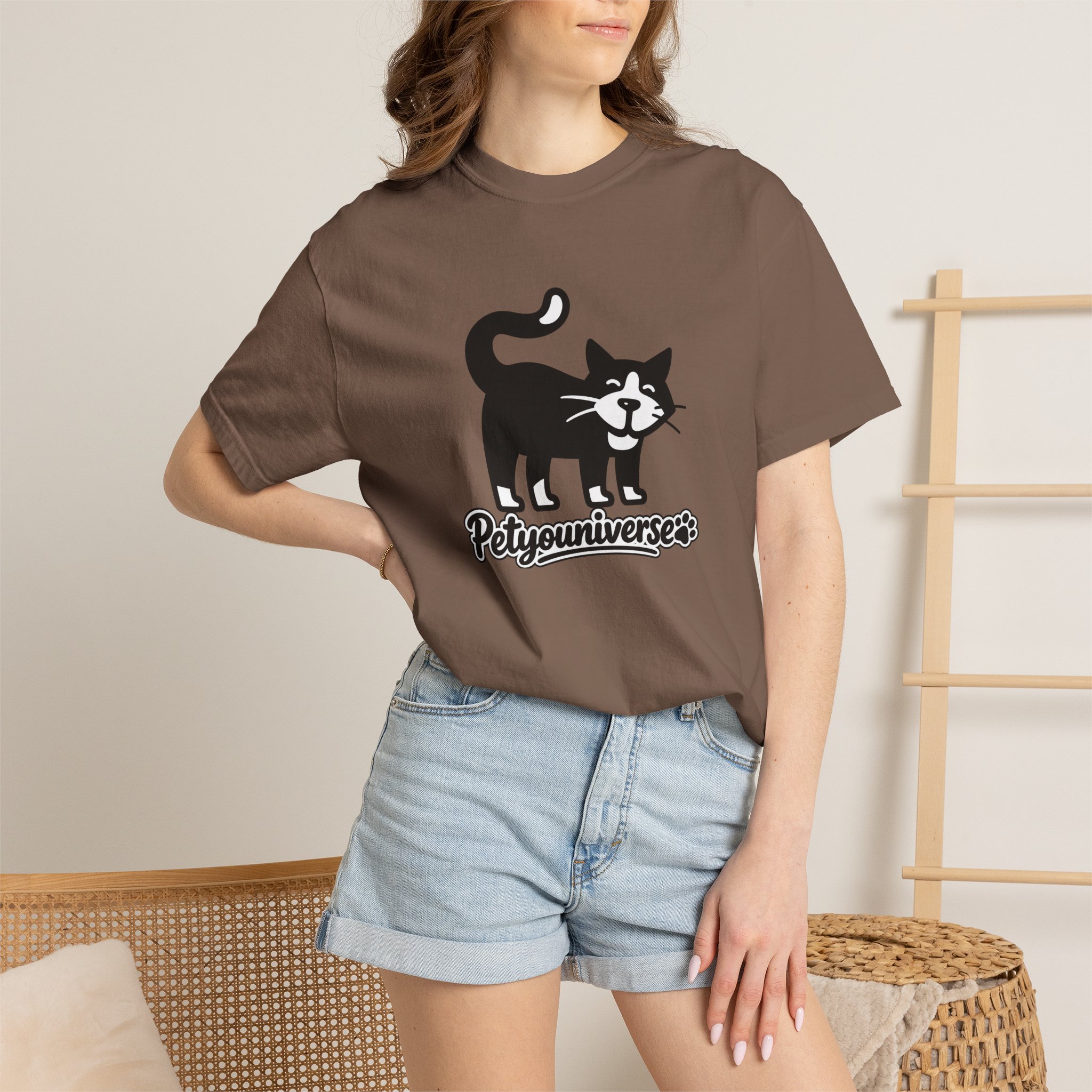 PetYouUniverse Cat Graphic T-Shirt — Vintage Cat Logo Tee - Image 38