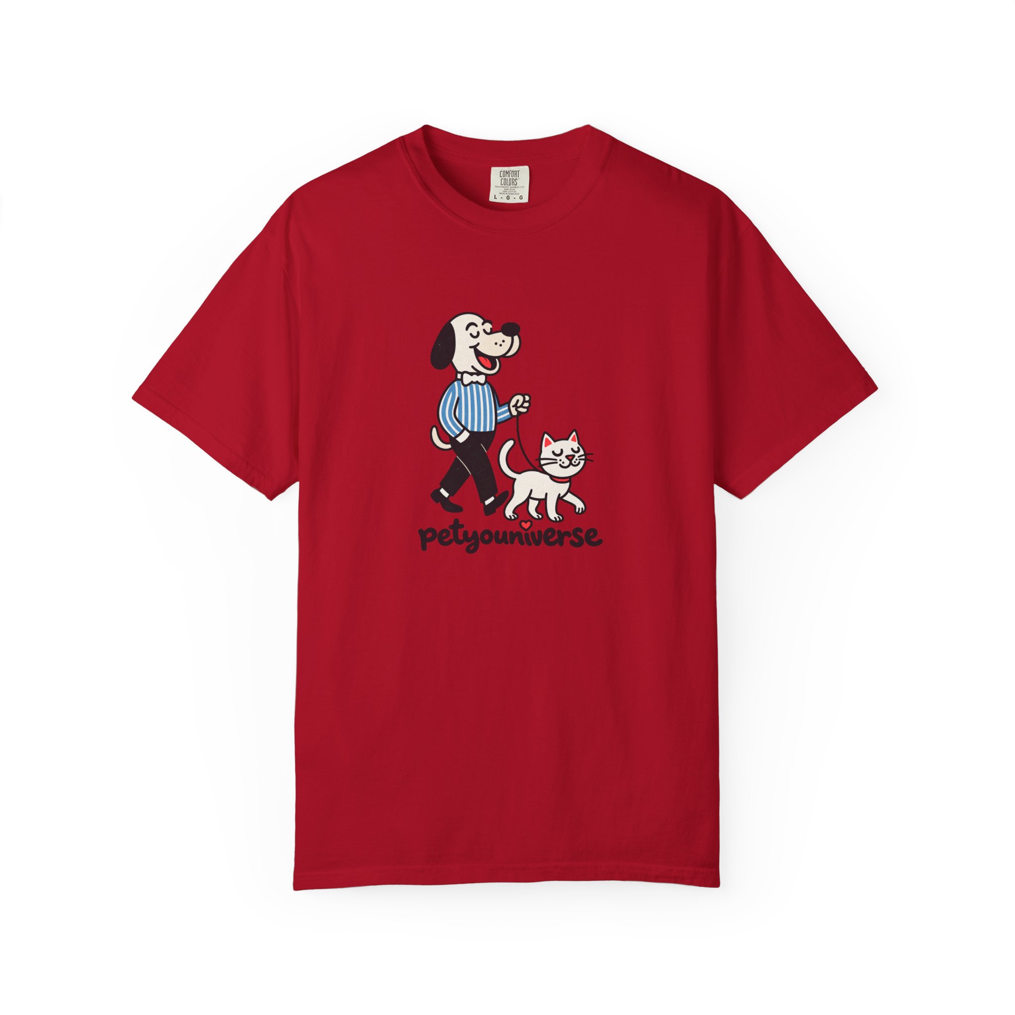 PetYouniverse Walking Dog & Cat Tee — Cute Retro Pet Graphic T-Shirt - Image 127