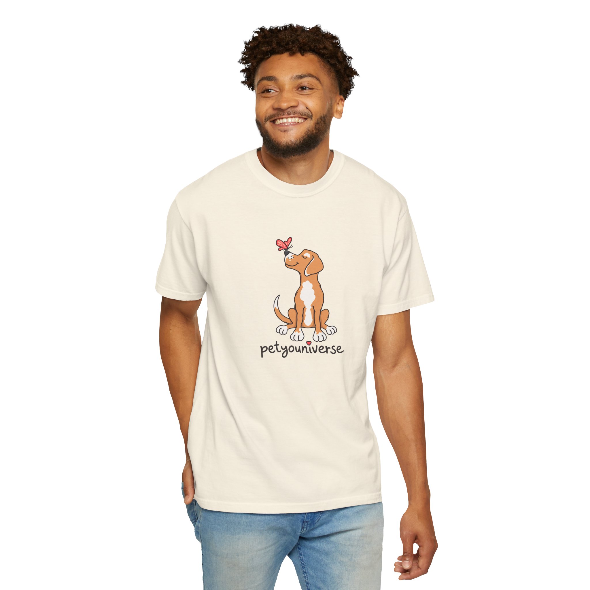 PetYoUniverse Cute Dog & Butterfly T‑Shirt - Image 7
