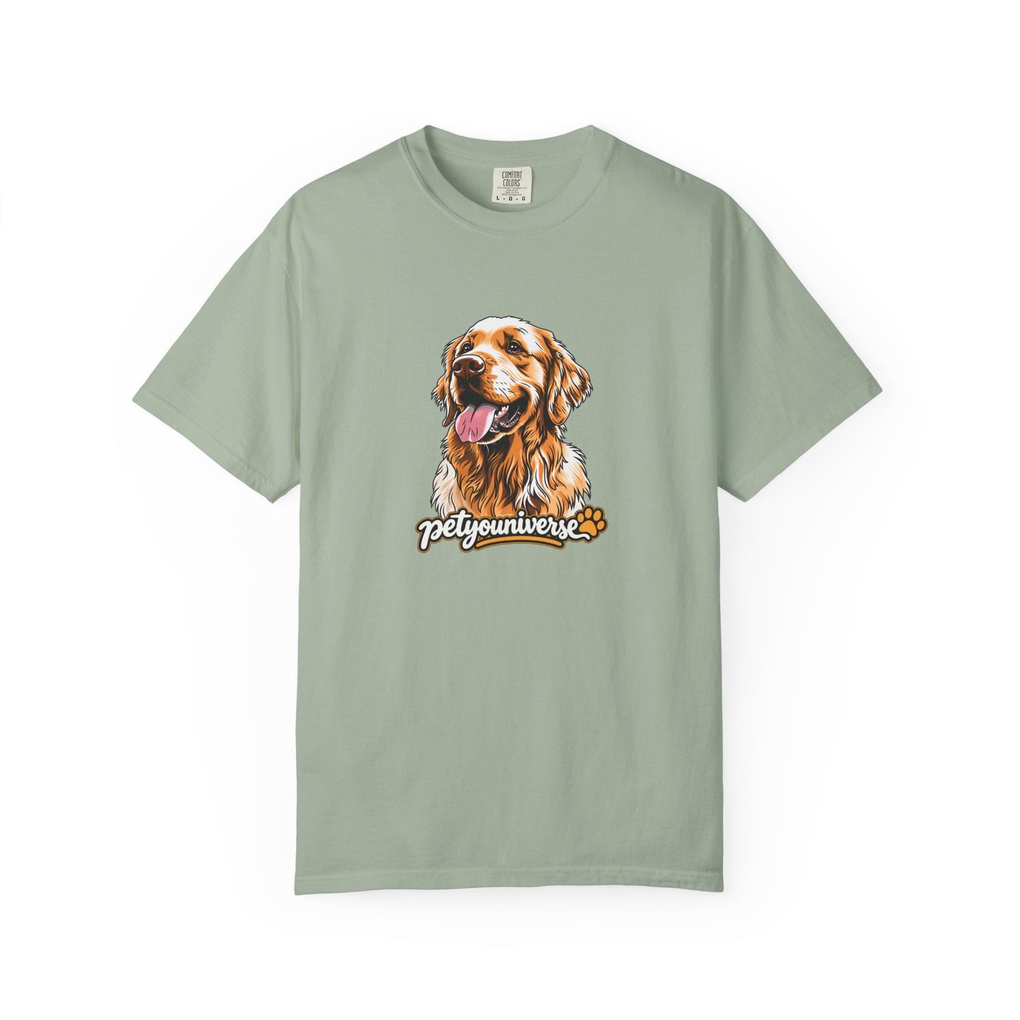 Dog Lover T-Shirt — Golden Retriever Portrait "PetYoUniverse" Graphic - Image 73