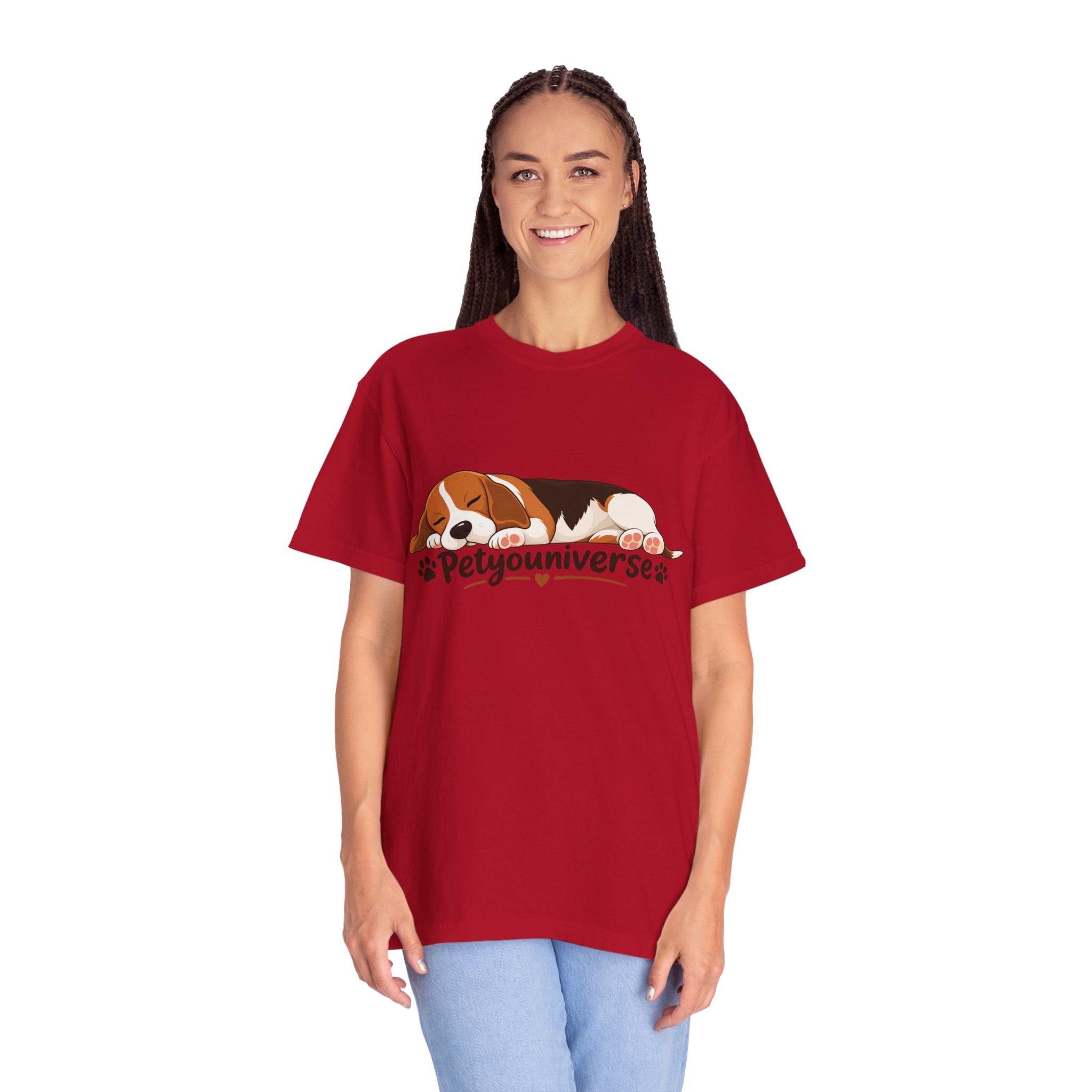Sleeping Beagle T-Shirt — Cute "PetYoUniverse" Dog Graphic Tee - Image 131