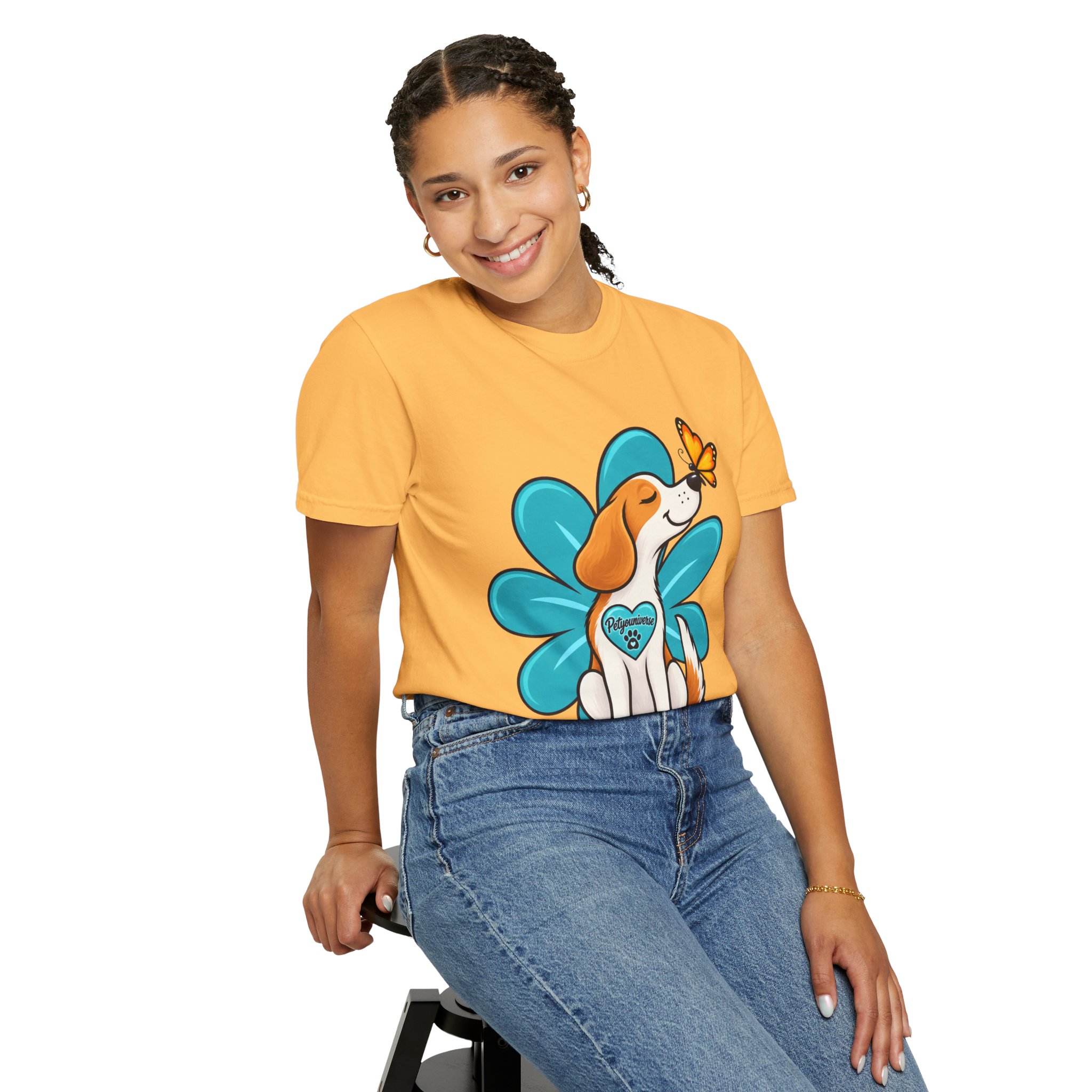 Beagle & Butterfly Graphic T-Shirt - Image 33