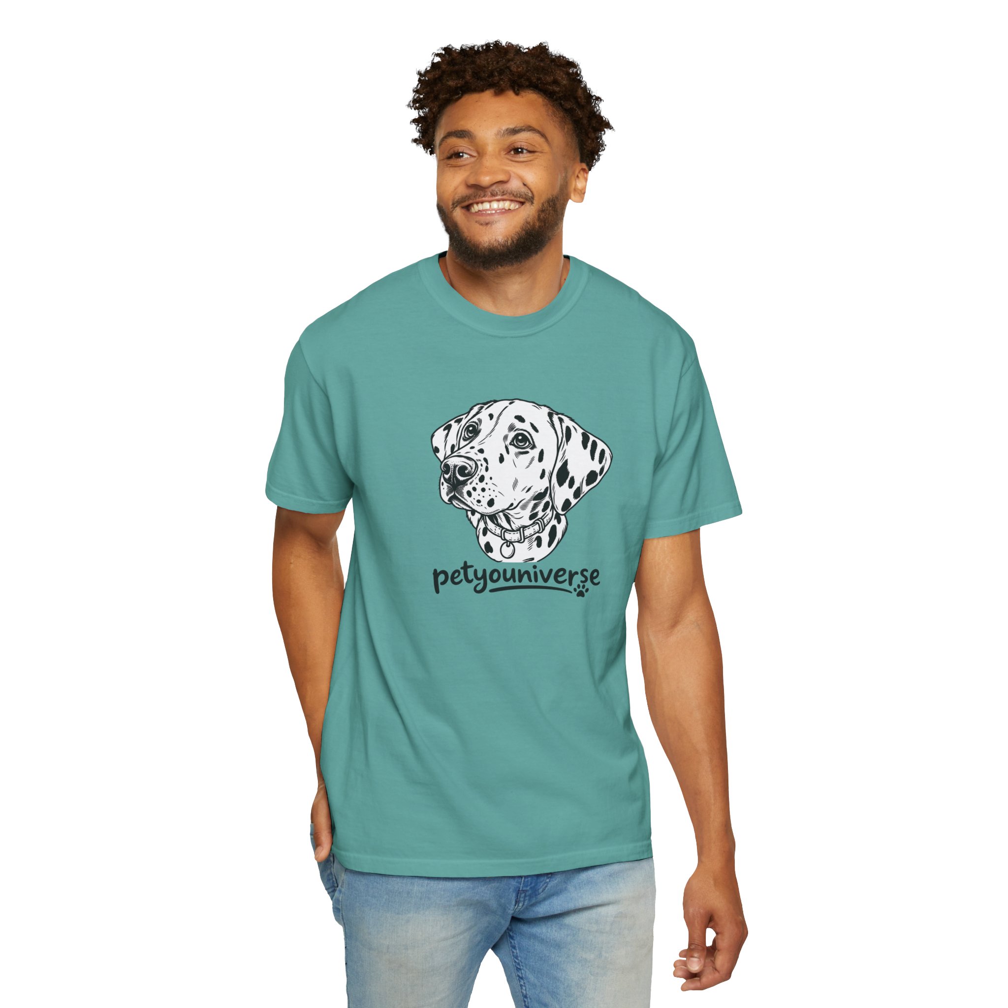 Dalmatian Portrait T-Shirt — "PetYoUniverse" Graphic Tee - Image 70