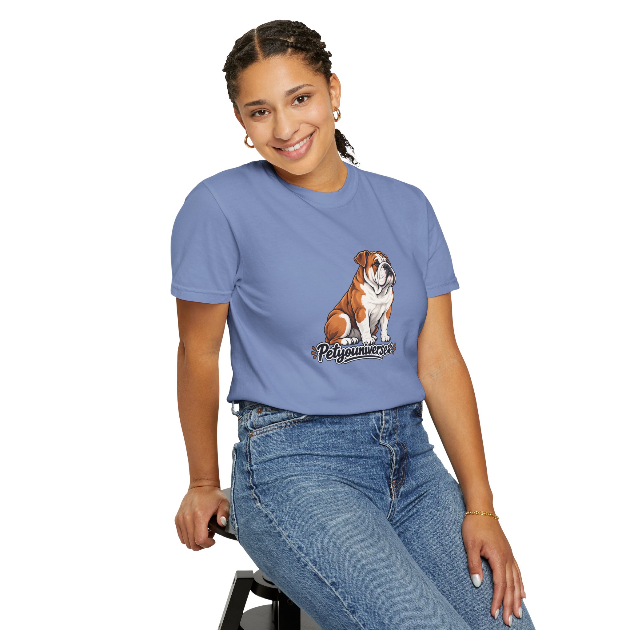 Bulldog Graphic T-Shirt — "PetYoUniverse" Cute Dog Tee for Pet Lovers - Image 96