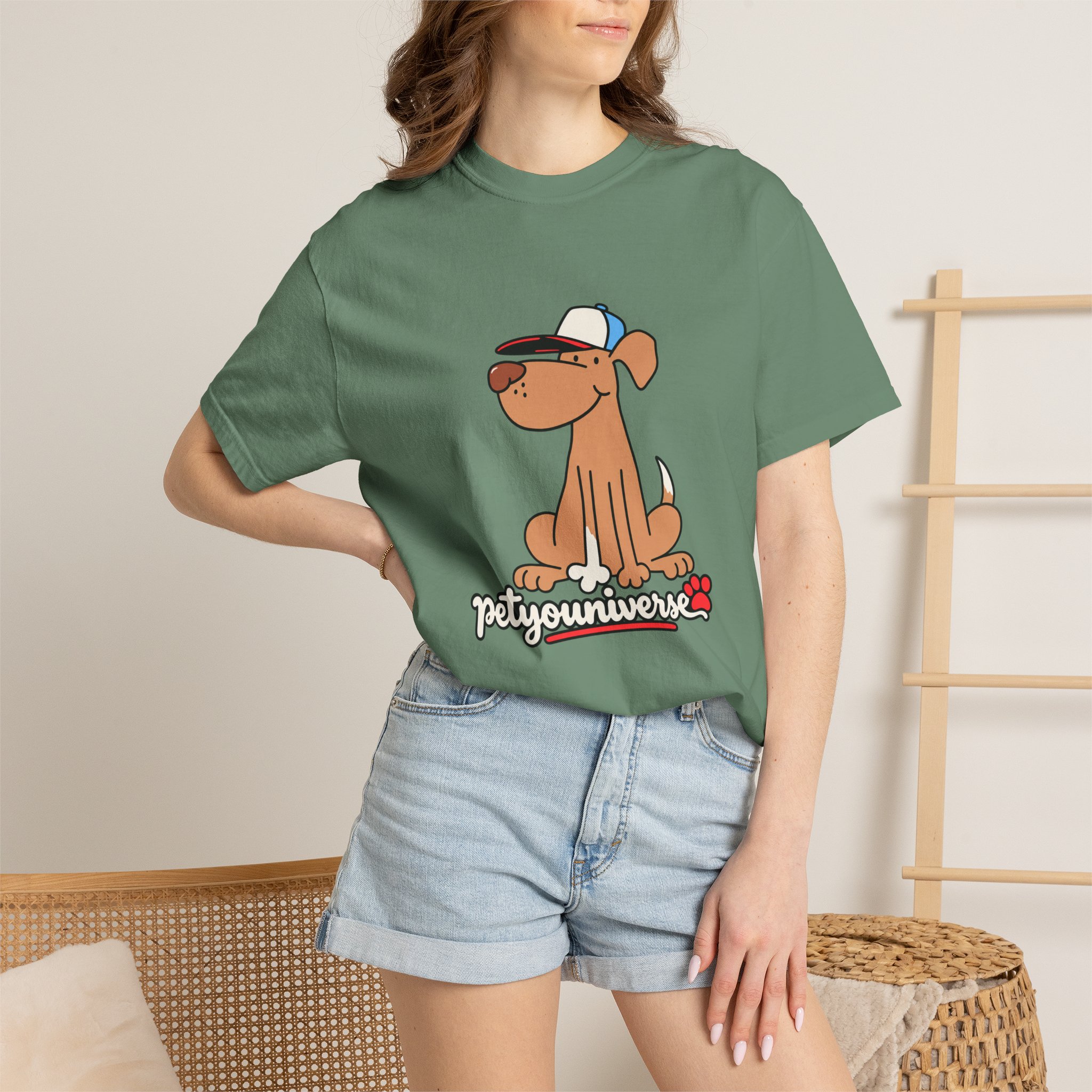 Dog Cartoon Tee — "PetYoUniverse" Puppy Graphic T-Shirt - Image 83