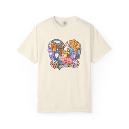Petyouniverse Cute Cat Tee — Colorful Kawaii Cat Graphic T-Shirt