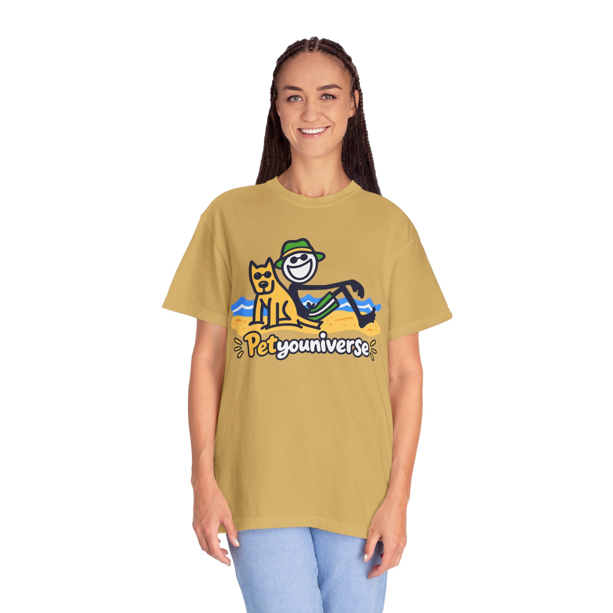 PetYouUniverse Beach Tee — Cute Dog & Owner Graphic T-Shirt - Image 12