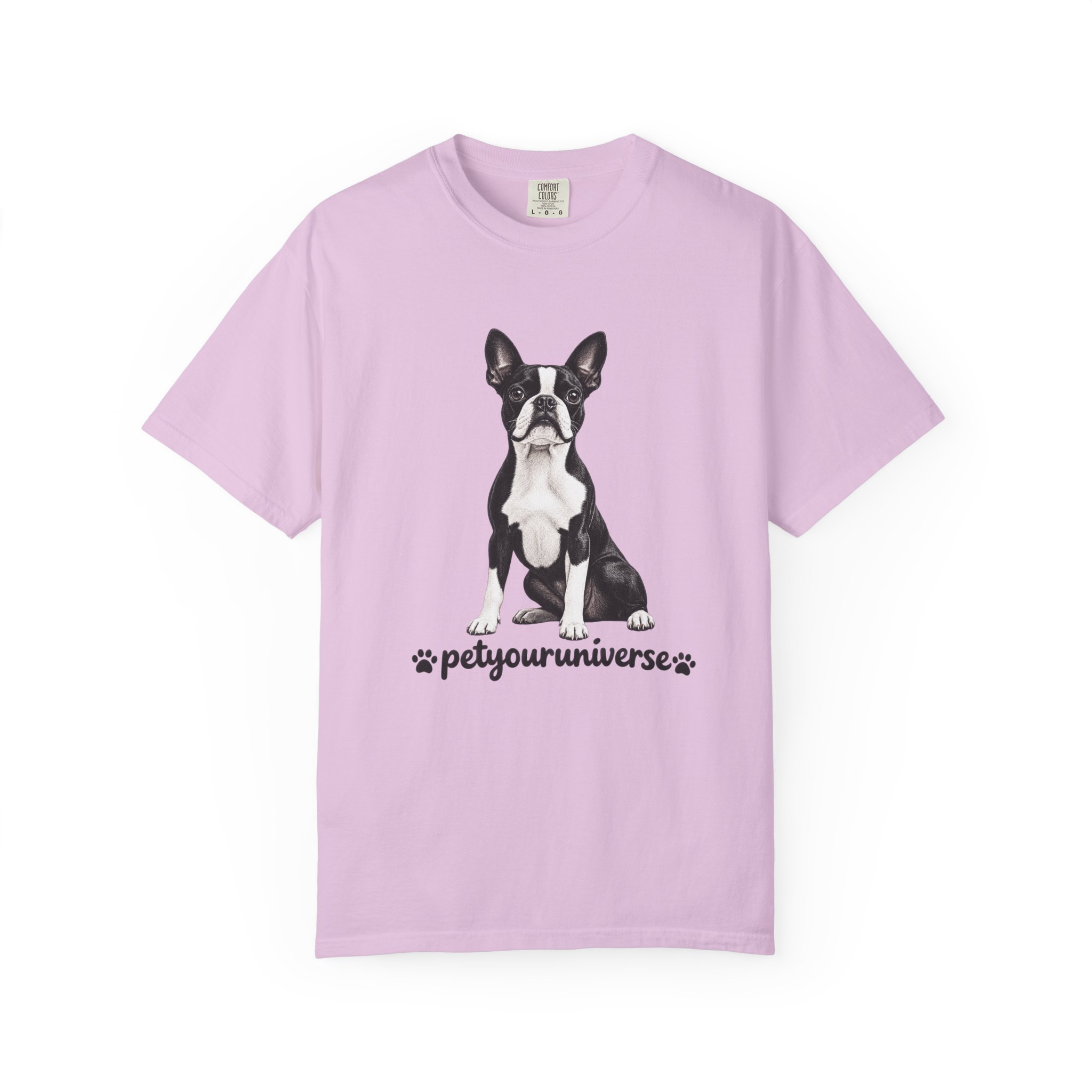 Boston Terrier Graphic T-Shirt — "PetYoUniverse" Dog Lover Tee - Image 109