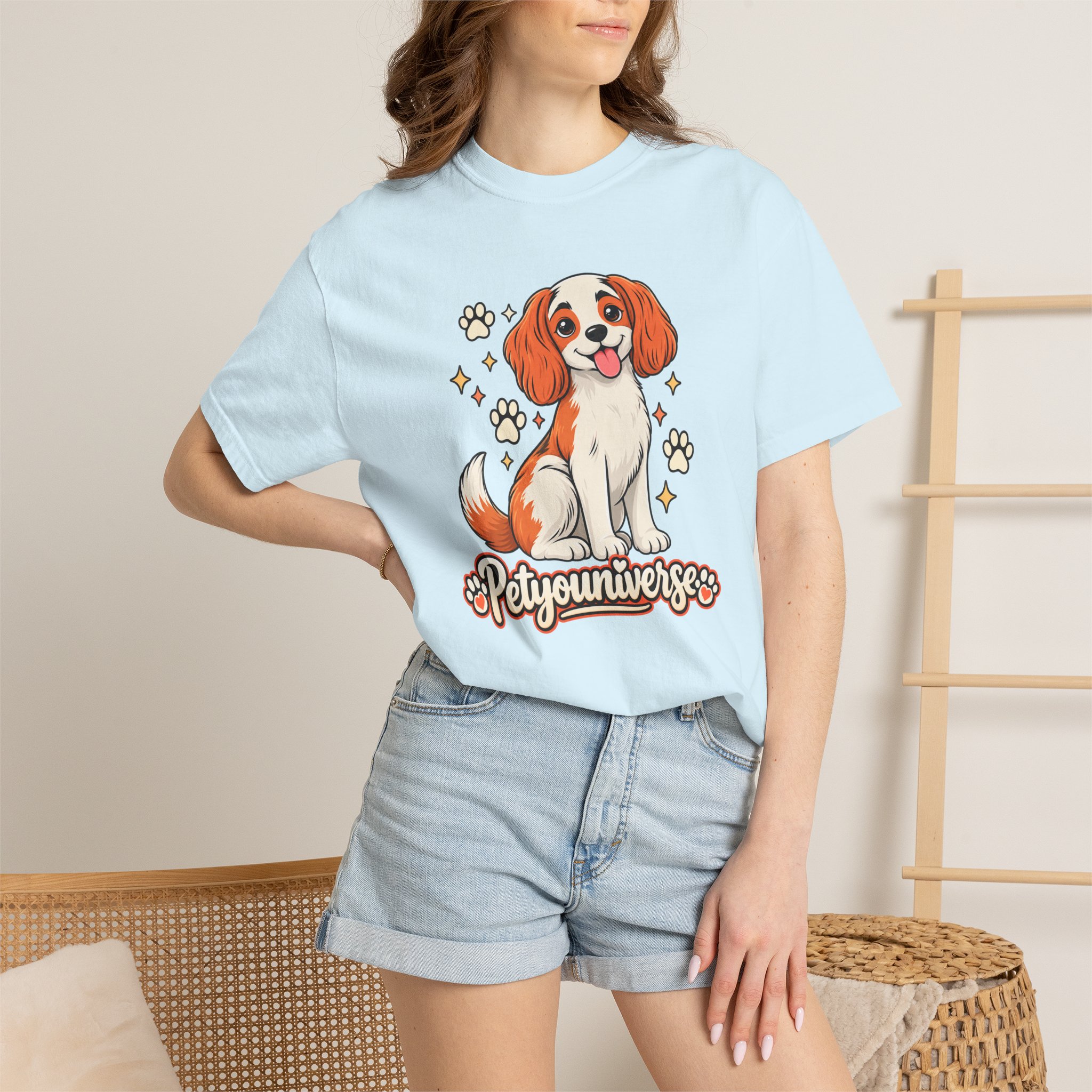 Cavalier King Charles Dog T-Shirt — "PetYoUniverse" Cute Puppy Graphic Tee - Image 83