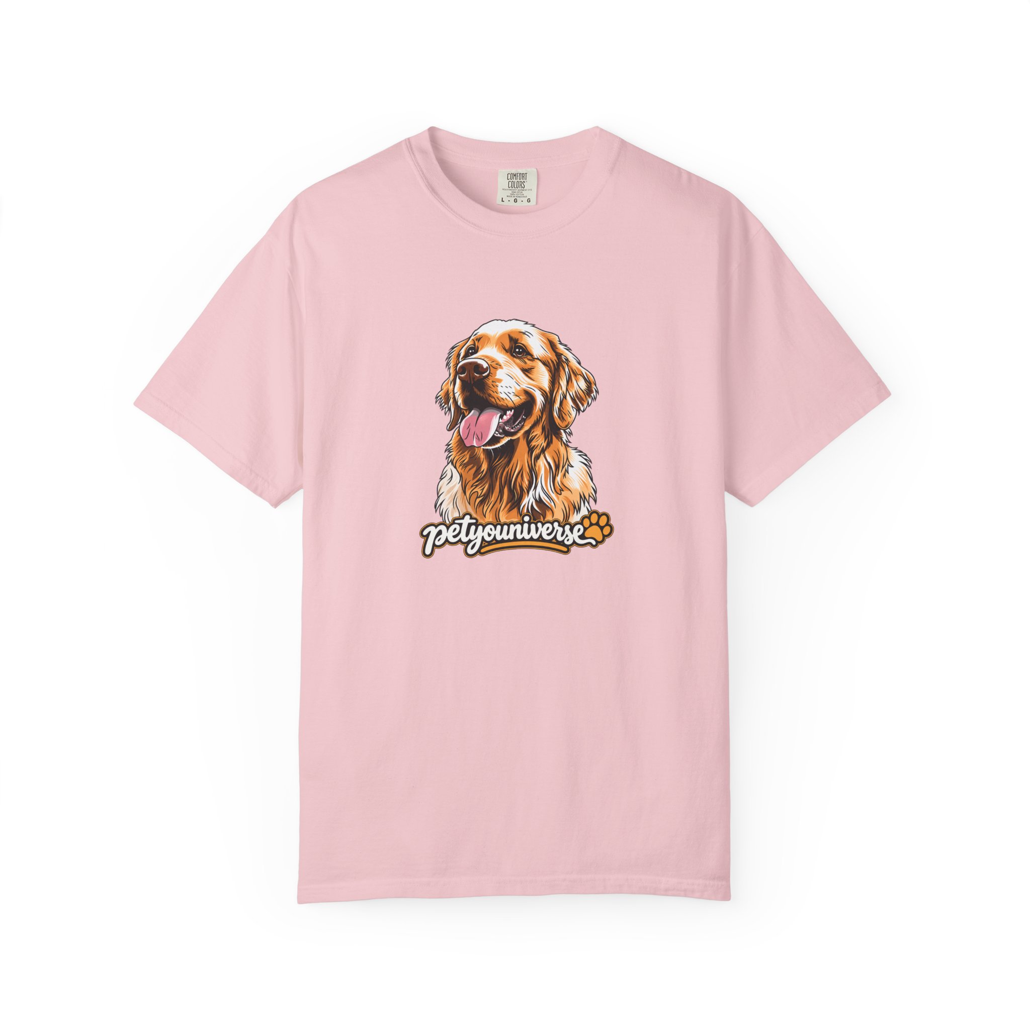 Dog Lover T-Shirt — Golden Retriever Portrait "PetYoUniverse" Graphic - Image 118
