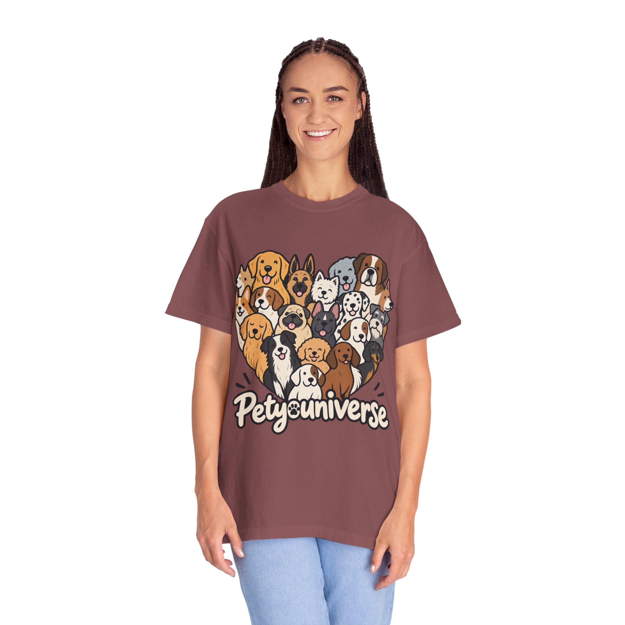Dog Lover Cartoon T-Shirt — "Pety Universe" Graphic Tee - Image 15