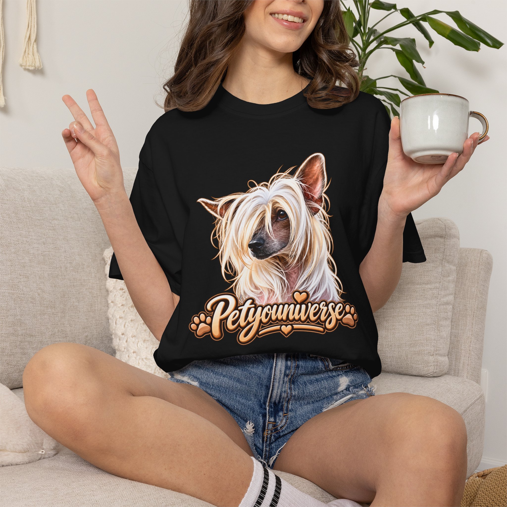 PetYouniverse Chinese Crested Dog T-Shirt — Cute Pet Portrait Tee - Image 111