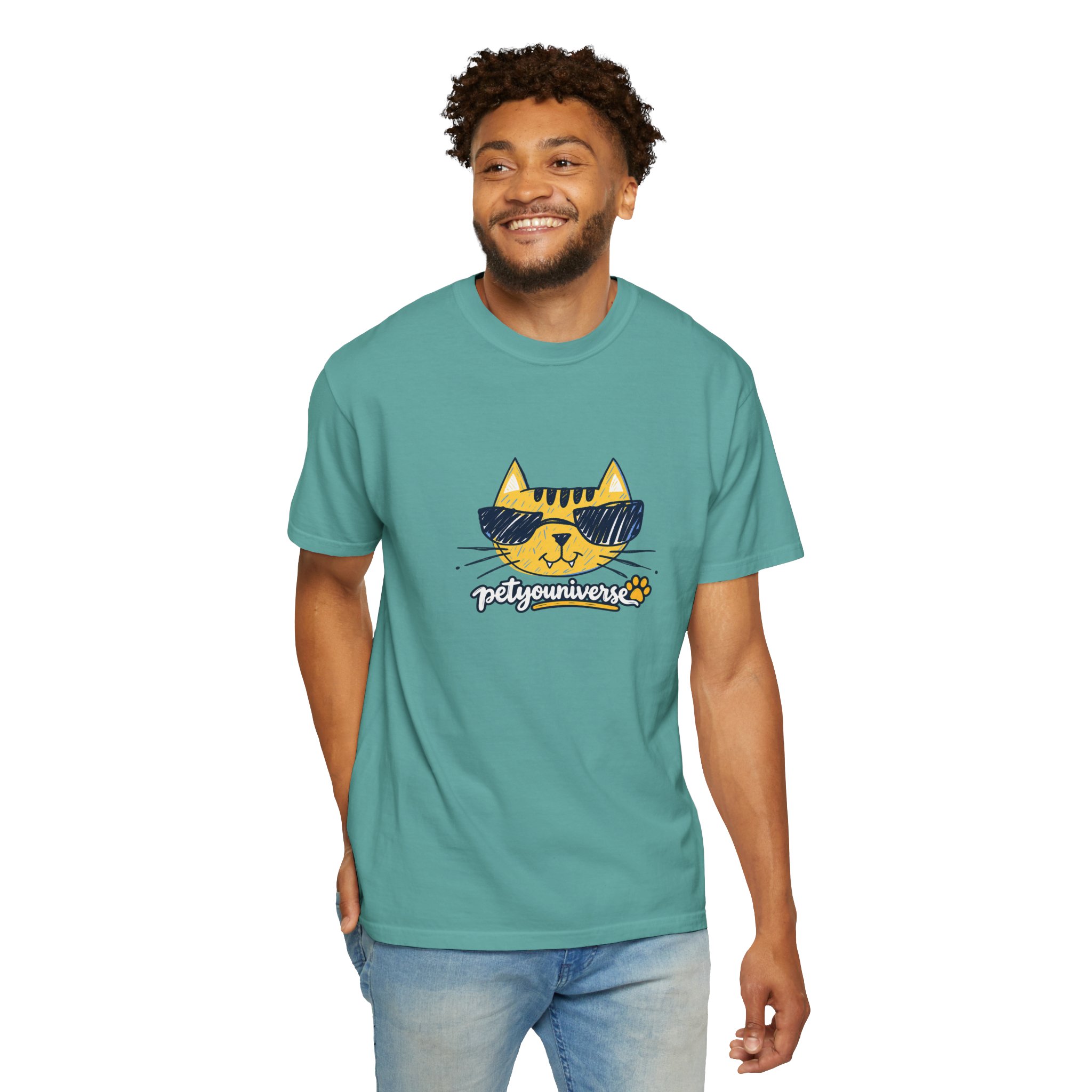 Cool Cat Sunglasses T‑Shirt — 'Purrfectly Awesome' Graphic Tee for Cat Lovers - Image 79