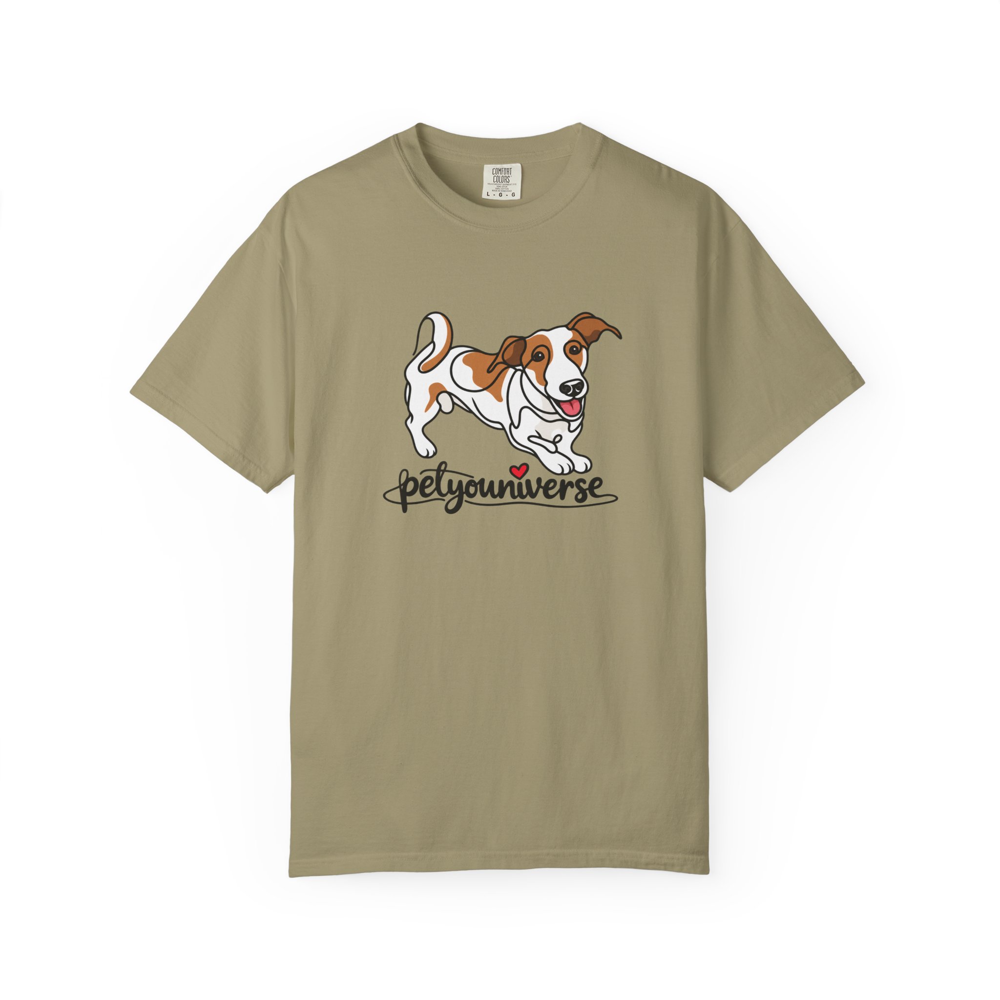 Dog Cartoon T-Shirt — "PetYoUniverse" Playful Jack Russell Tee - Image 19