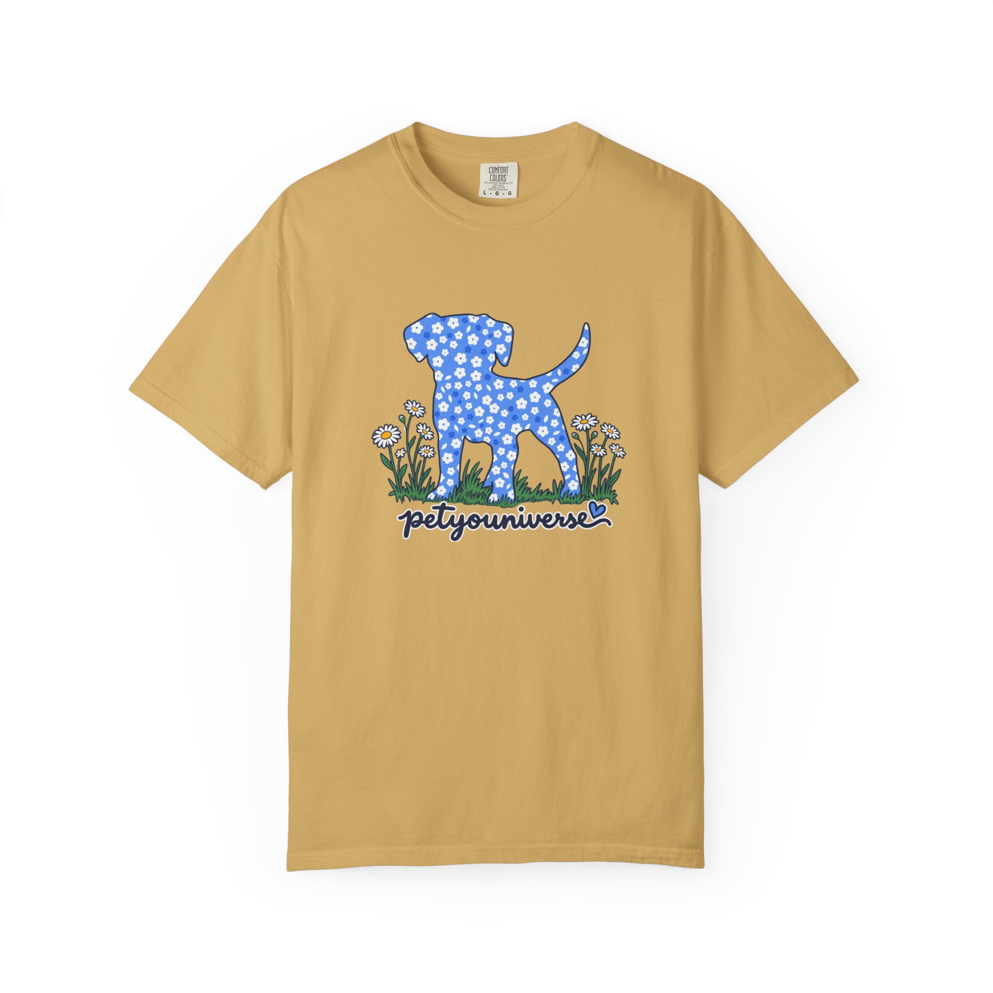 Dog Silhouette Floral T‑Shirt — "PetYoUniverse" Graphic Tee - Image 17
