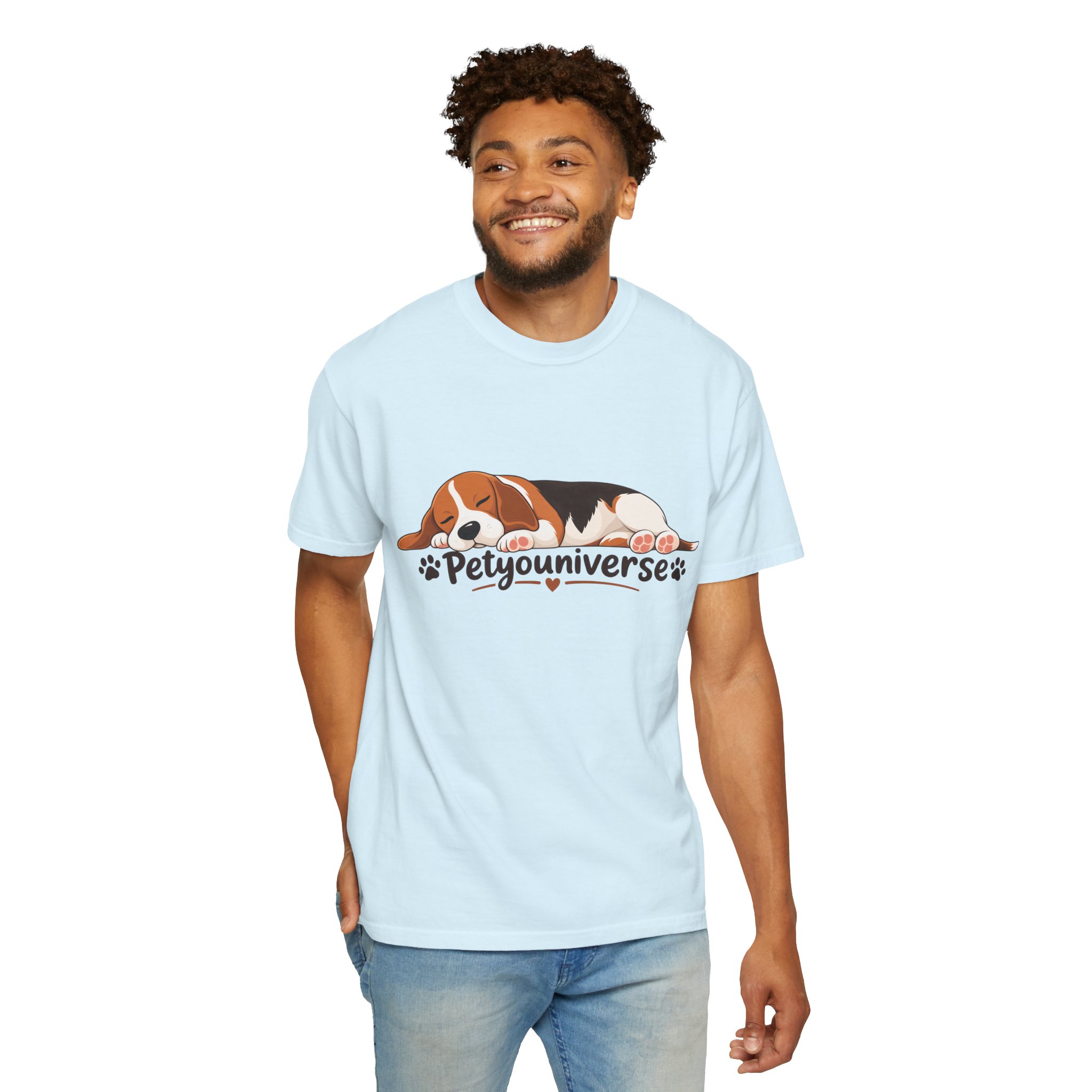 Sleeping Beagle T-Shirt — Cute "PetYoUniverse" Dog Graphic Tee - Image 79