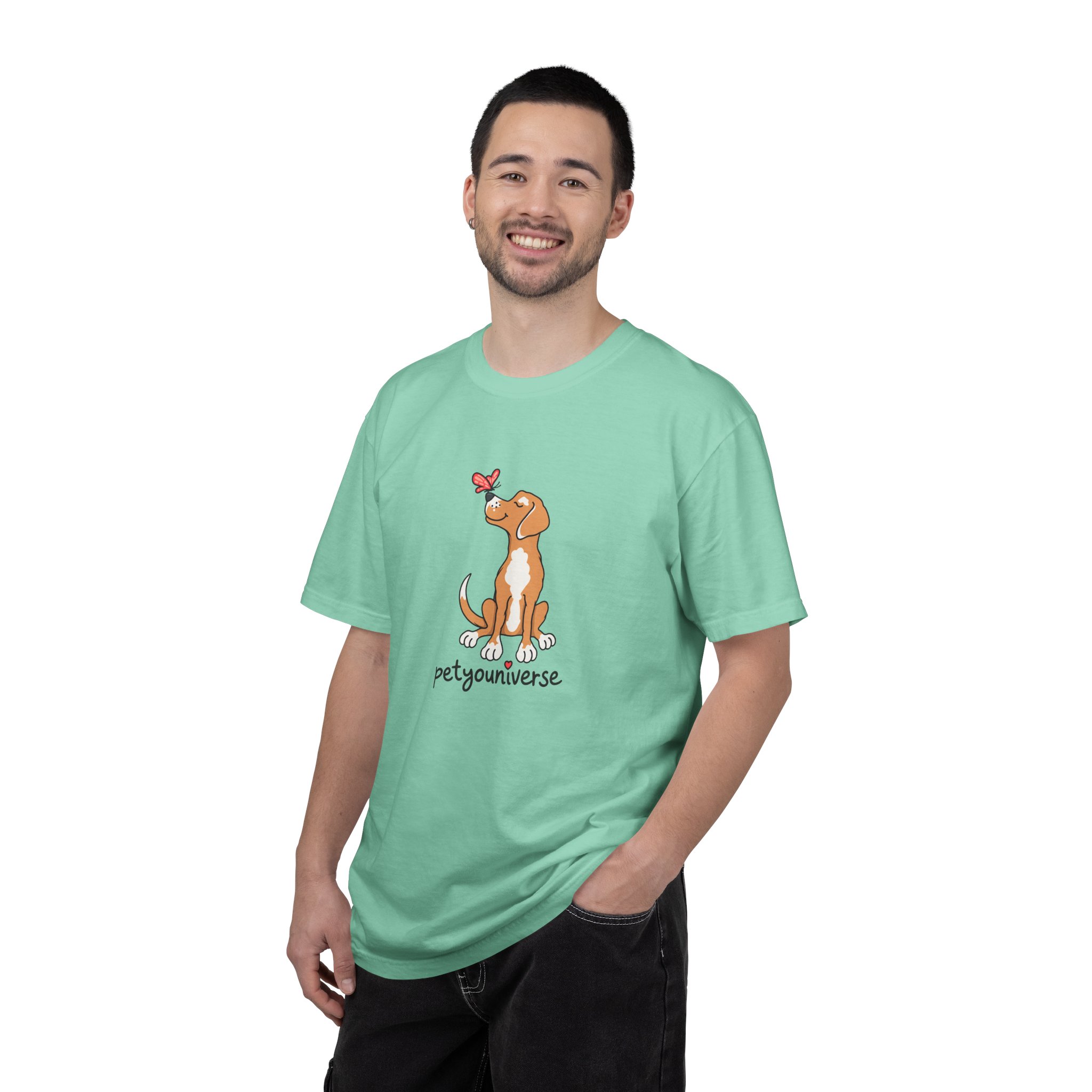 PetYoUniverse Cute Dog & Butterfly T‑Shirt - Image 58