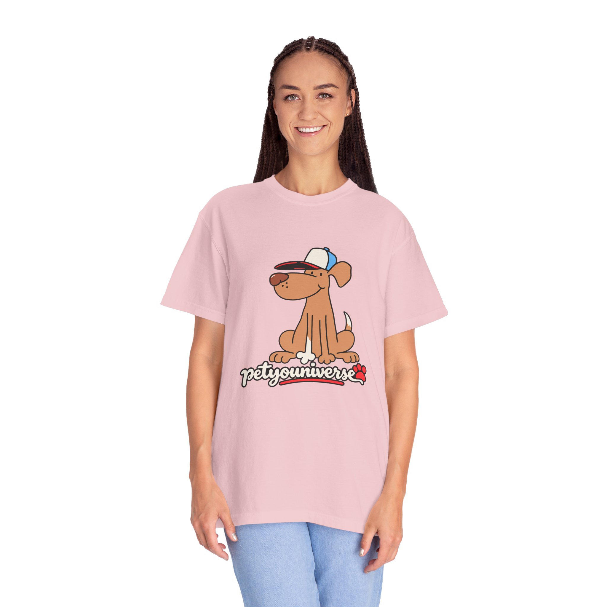 Dog Cartoon Tee — "PetYoUniverse" Puppy Graphic T-Shirt - Image 131