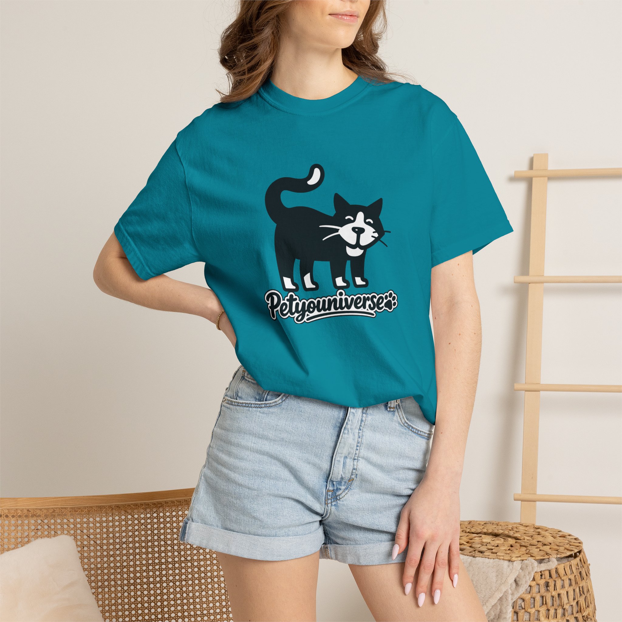 PetYouUniverse Cat Graphic T-Shirt — Vintage Cat Logo Tee - Image 92