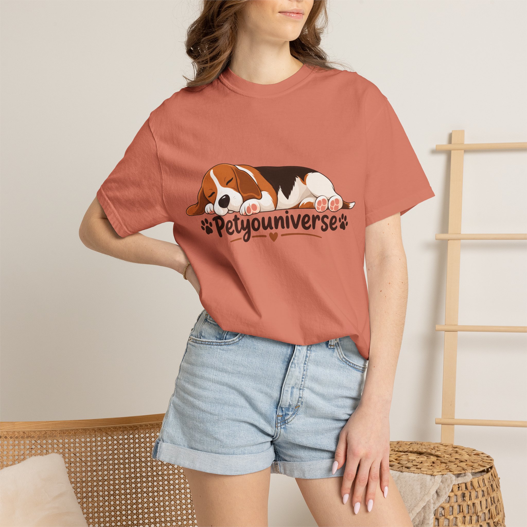 Sleeping Beagle T-Shirt — Cute "PetYoUniverse" Dog Graphic Tee - Image 2
